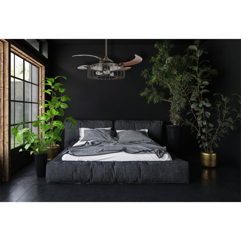 Sheridan 48 Inch Ceiling Fan with Light Kit by Beacon Lighting