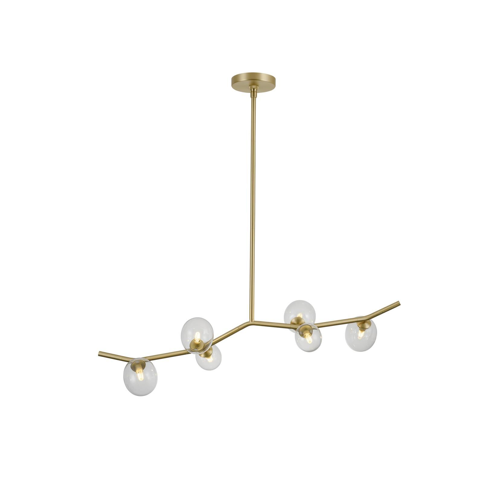 Hampton 40 Inch 6 Light LED Linear Suspension Light by Avenue Lighting