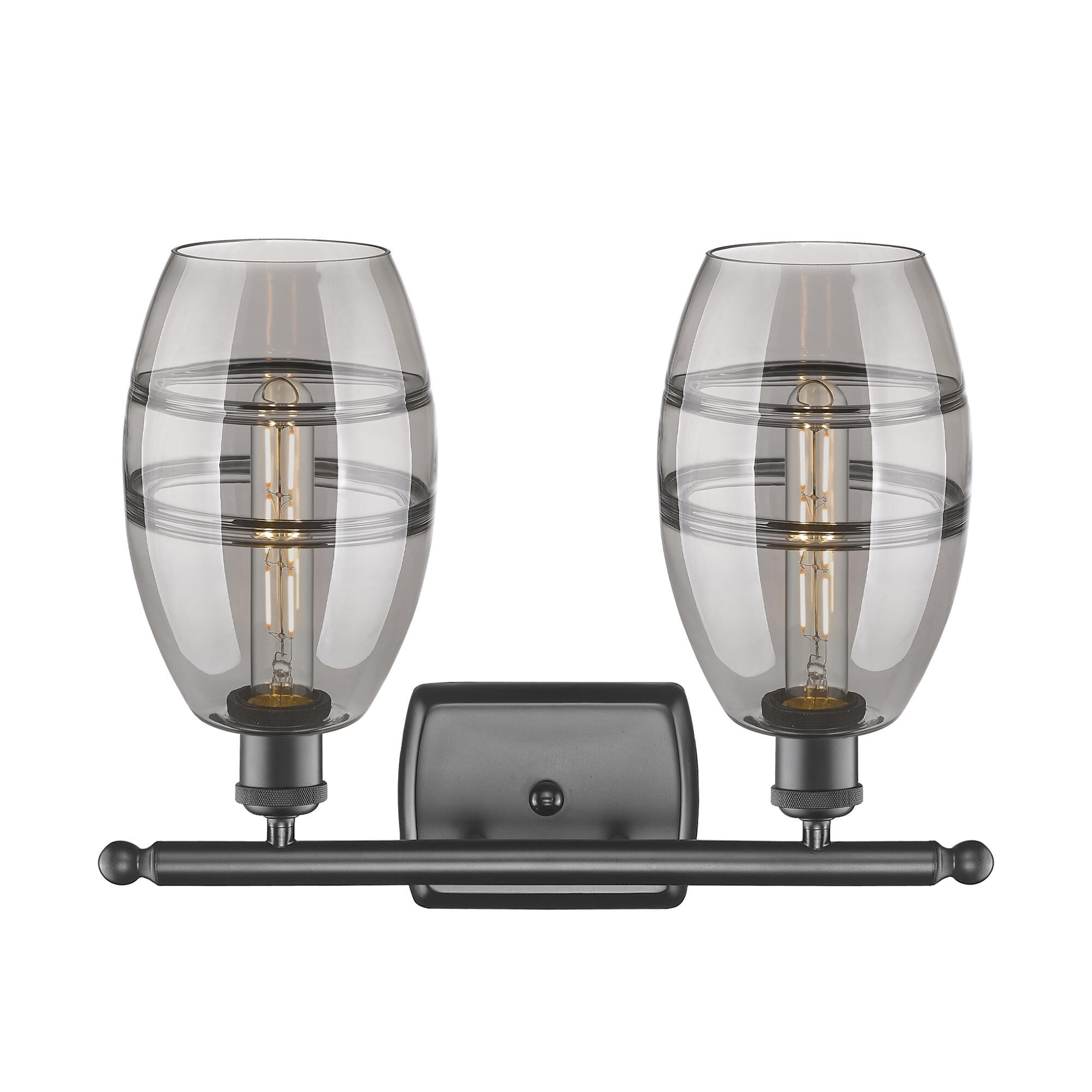 Shown in Oil Rubbed Bronze finish and Light Smoke glass