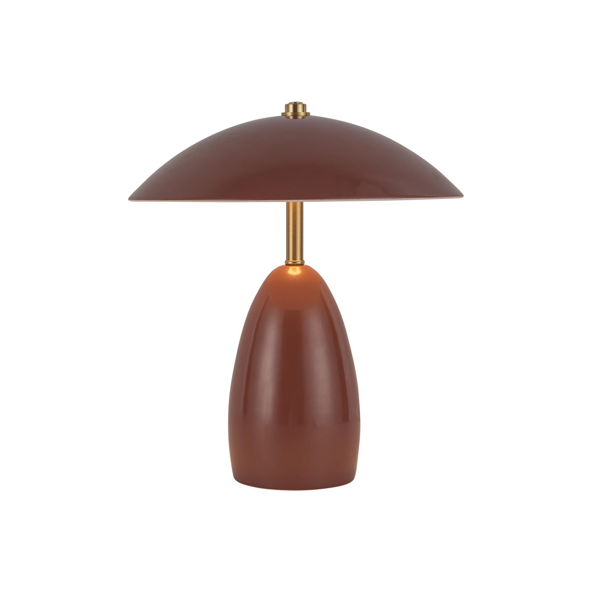 Shown in Burgundy finish and Steel shade