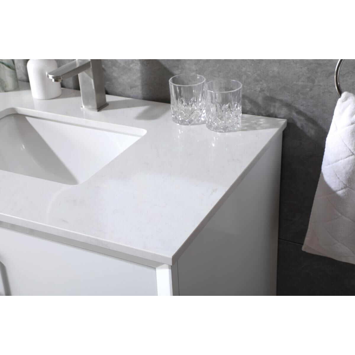 Shown in White finish