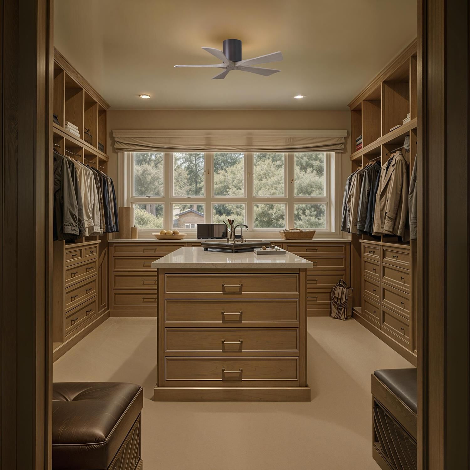 Irene 42 Inch Flush Mount Fan by Matthews Fan Company