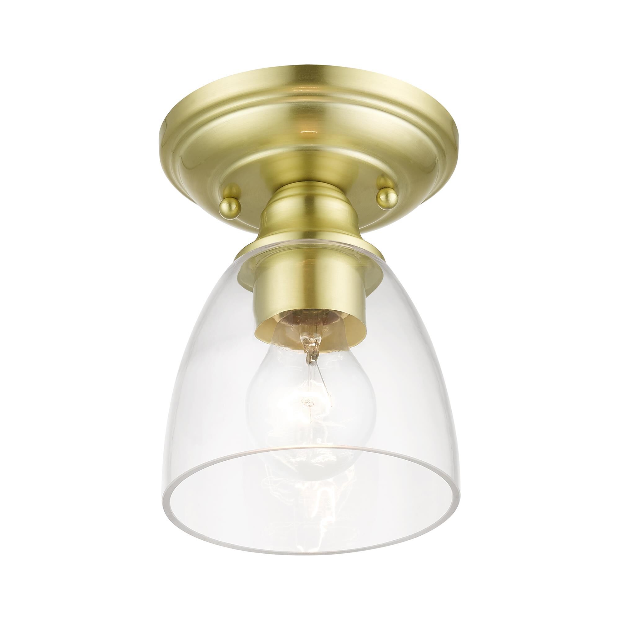 Montgomery 5 Inch 1 Light Semi Flush Mount by Livex Lighting