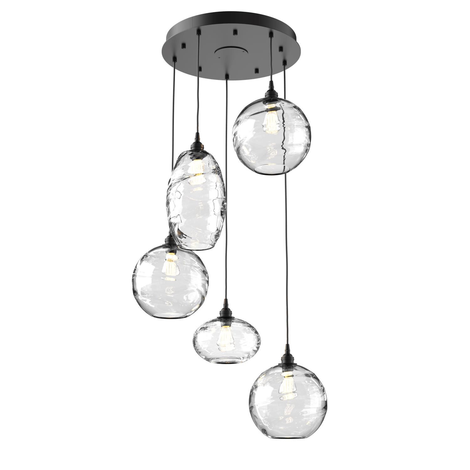 Misto 23 Inch 5 Light Multi Light Pendant by Hammerton Studio