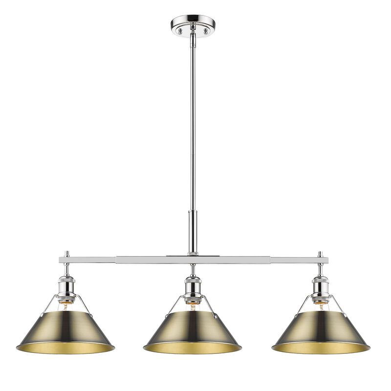 Orwell 36 Inch Linear Suspension Light by Golden Lighting