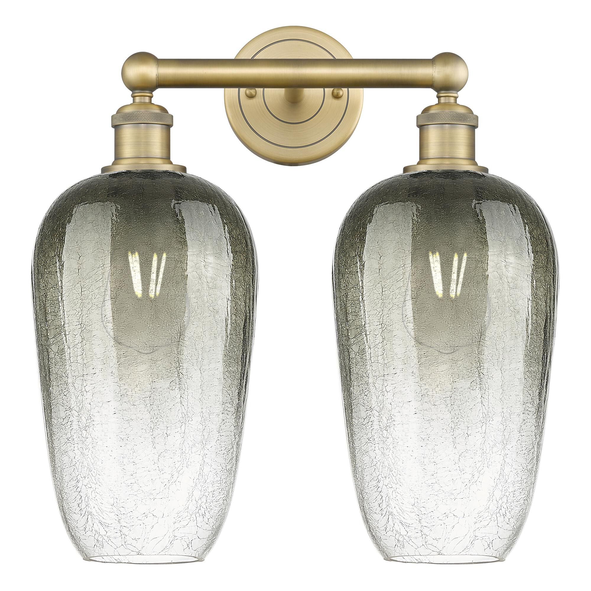 Shown in Brushed Brass finish and Slate glass