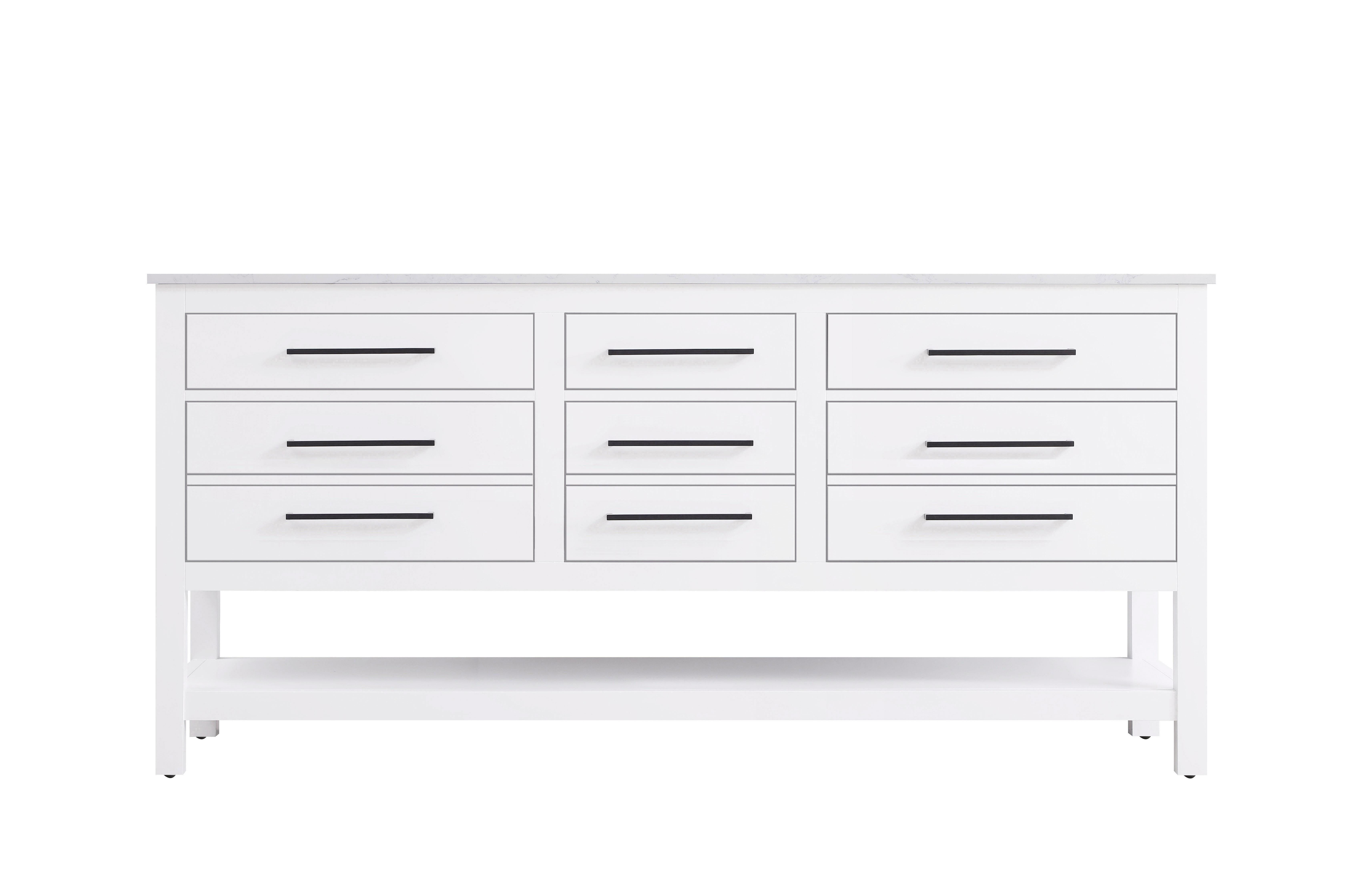Shown in White finish