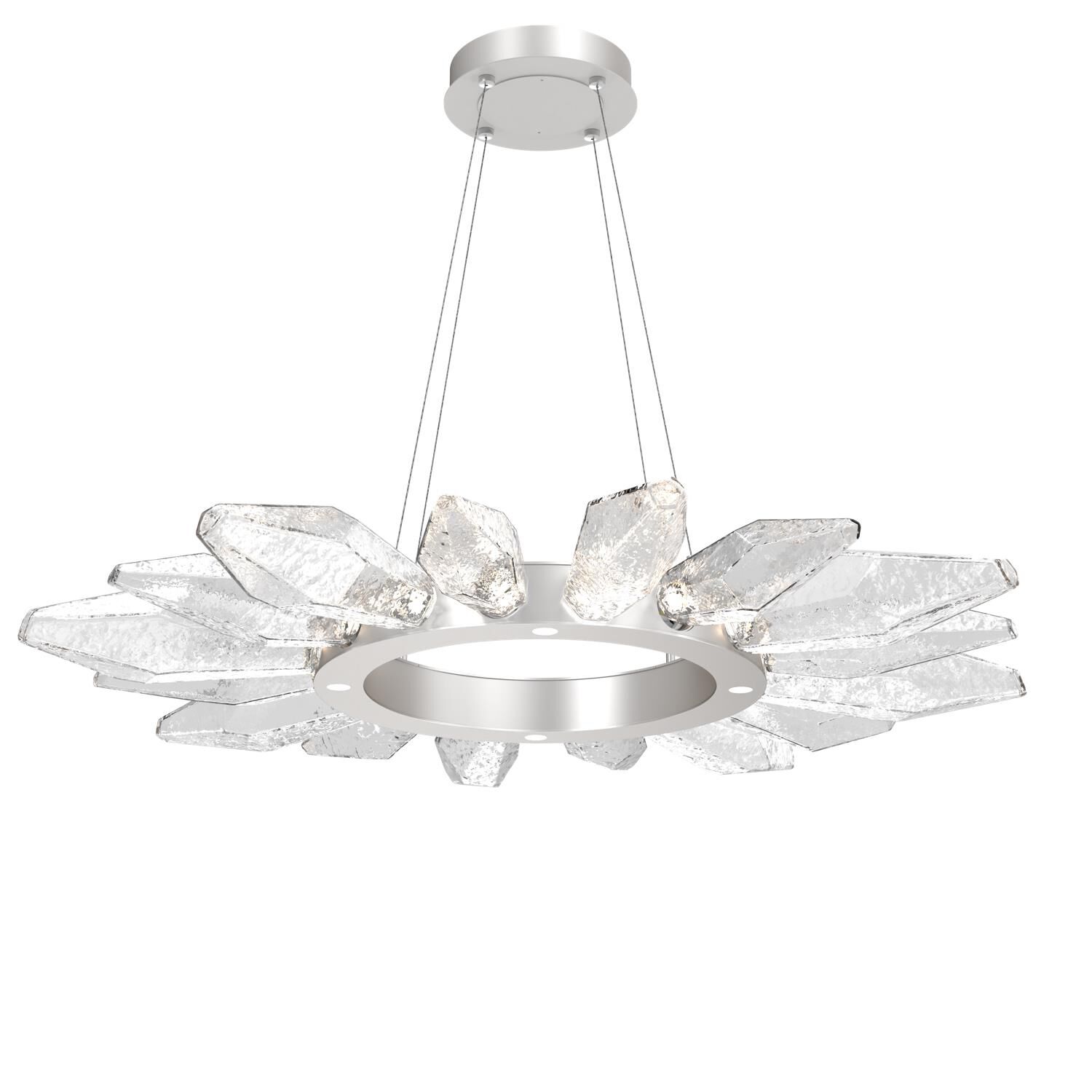 Rock Crystal 41 Inch 20 Light LED Chandelier by Hammerton Studio