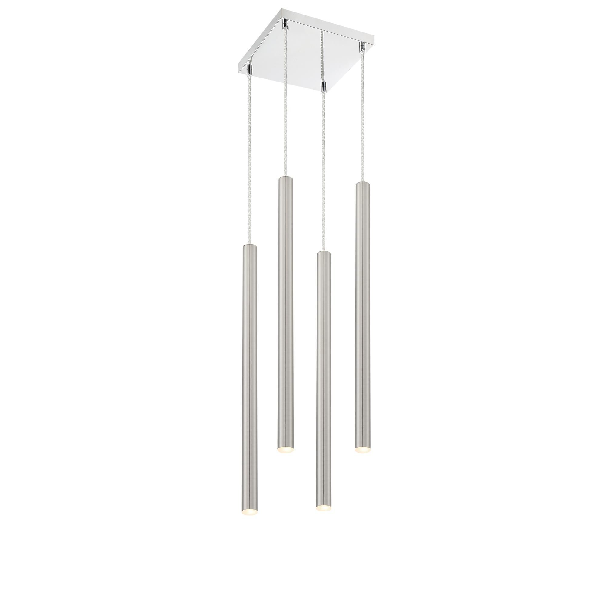 Shown in Chrome finish and Steel glass and Steel shade