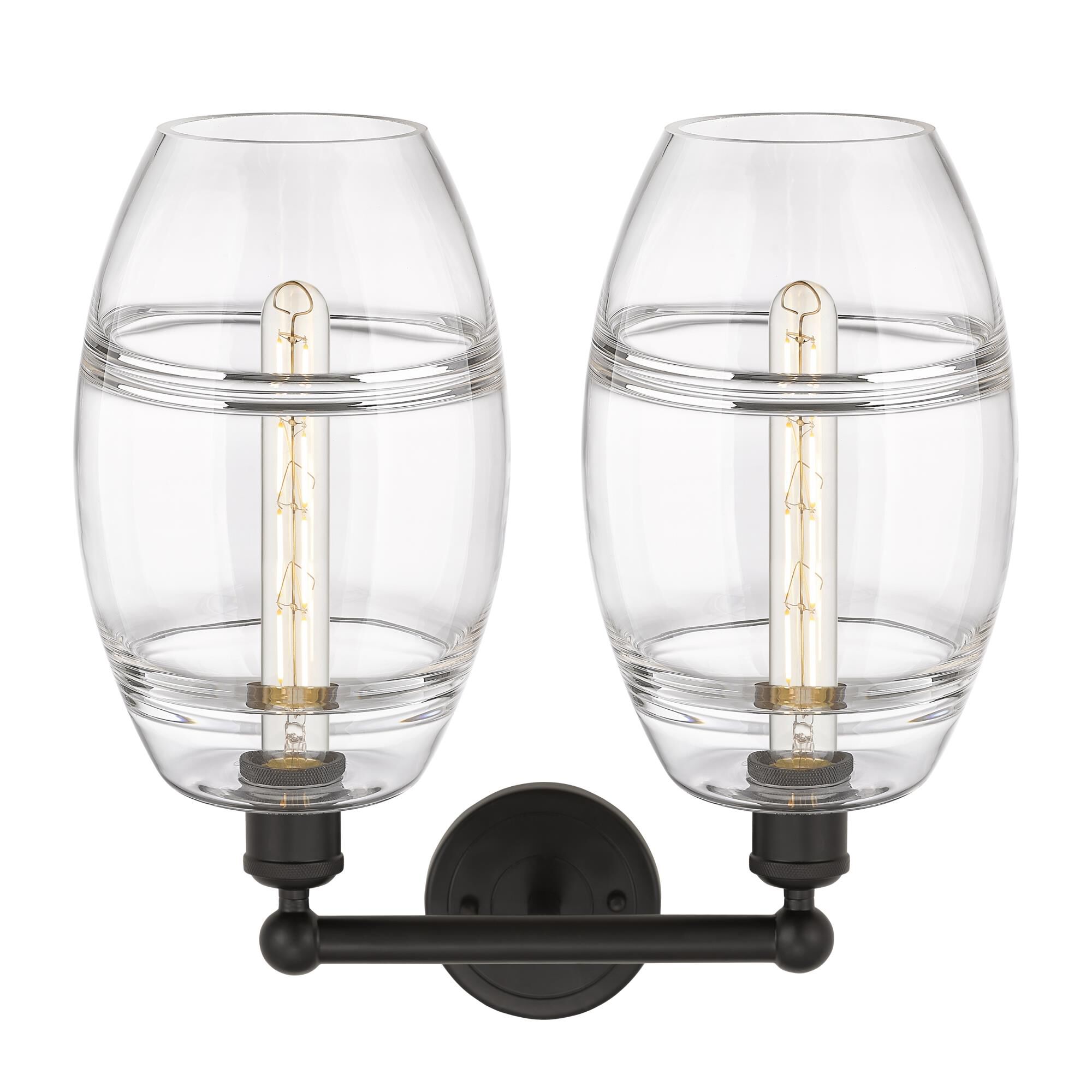 Shown in Oil Rubbed Bronze finish and Clear glass