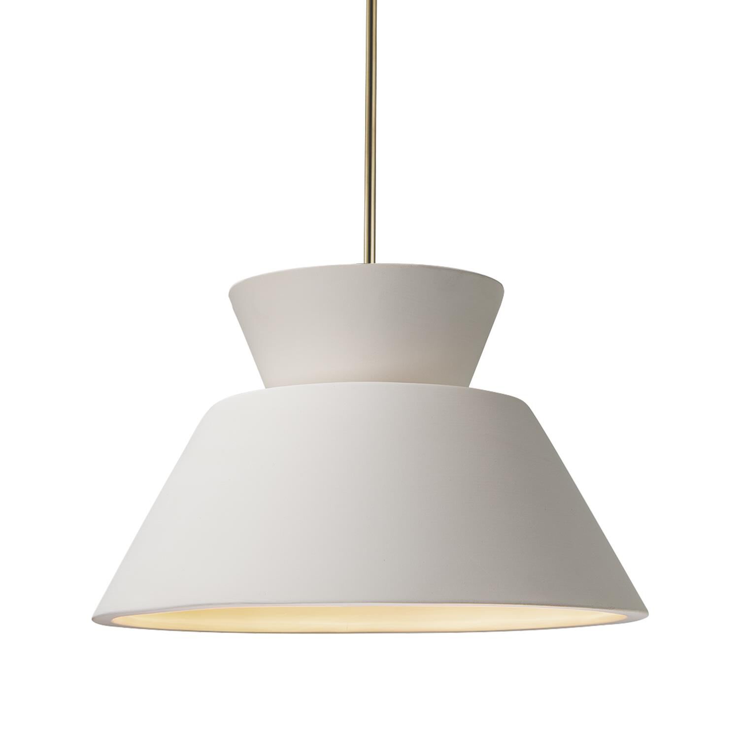 Radiance Trapezoid 14 Inch Large Pendant by Justice Design Group