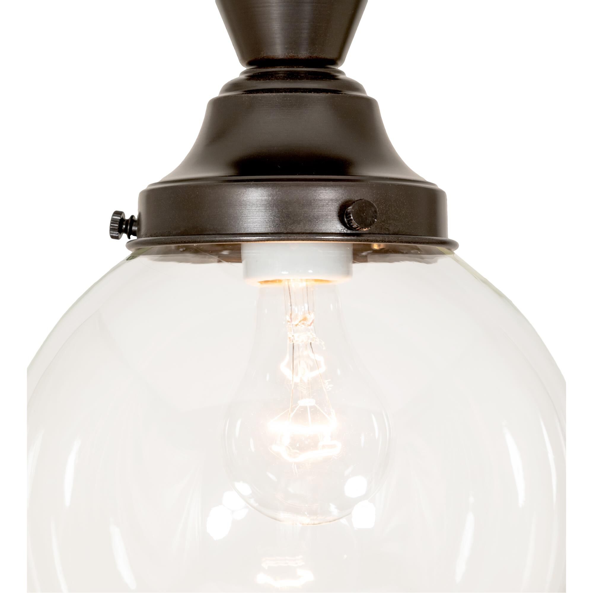 Shown in Craftsman Brown Finish finish and Clear glass