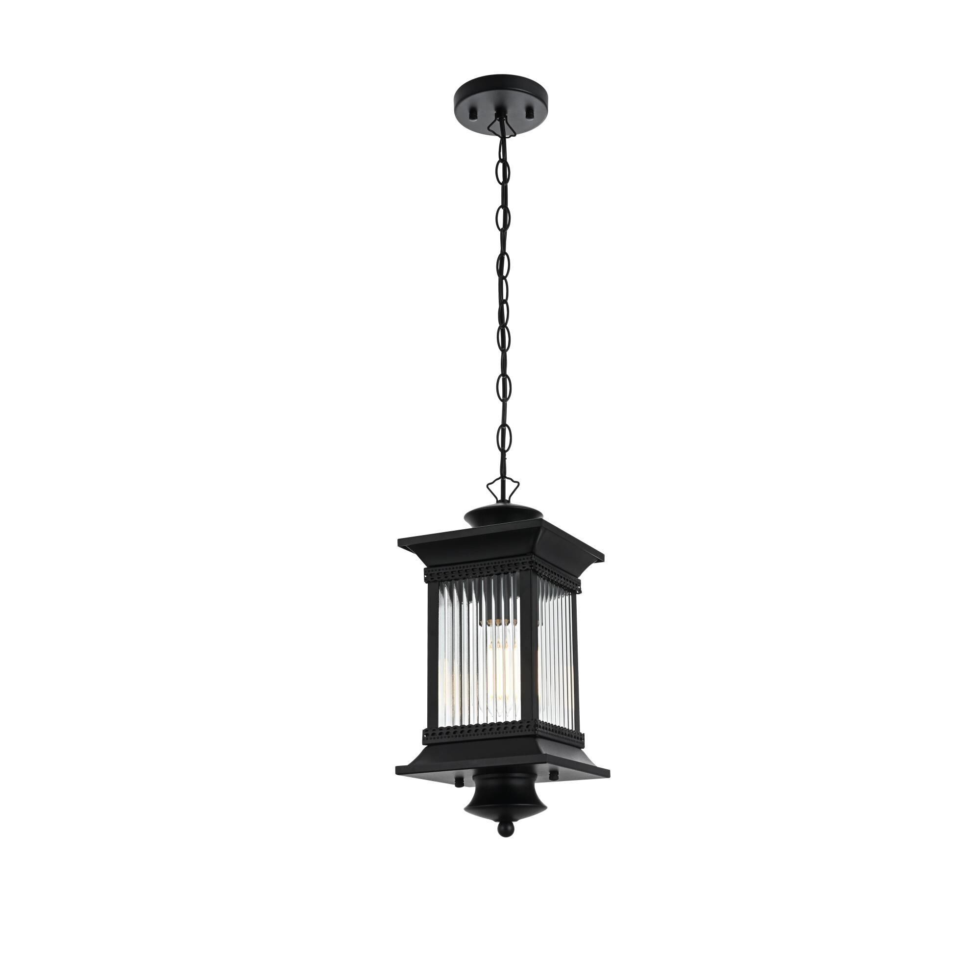 Collins 8 Inch Outdoor Hanging Lantern by Elegant Lighting
