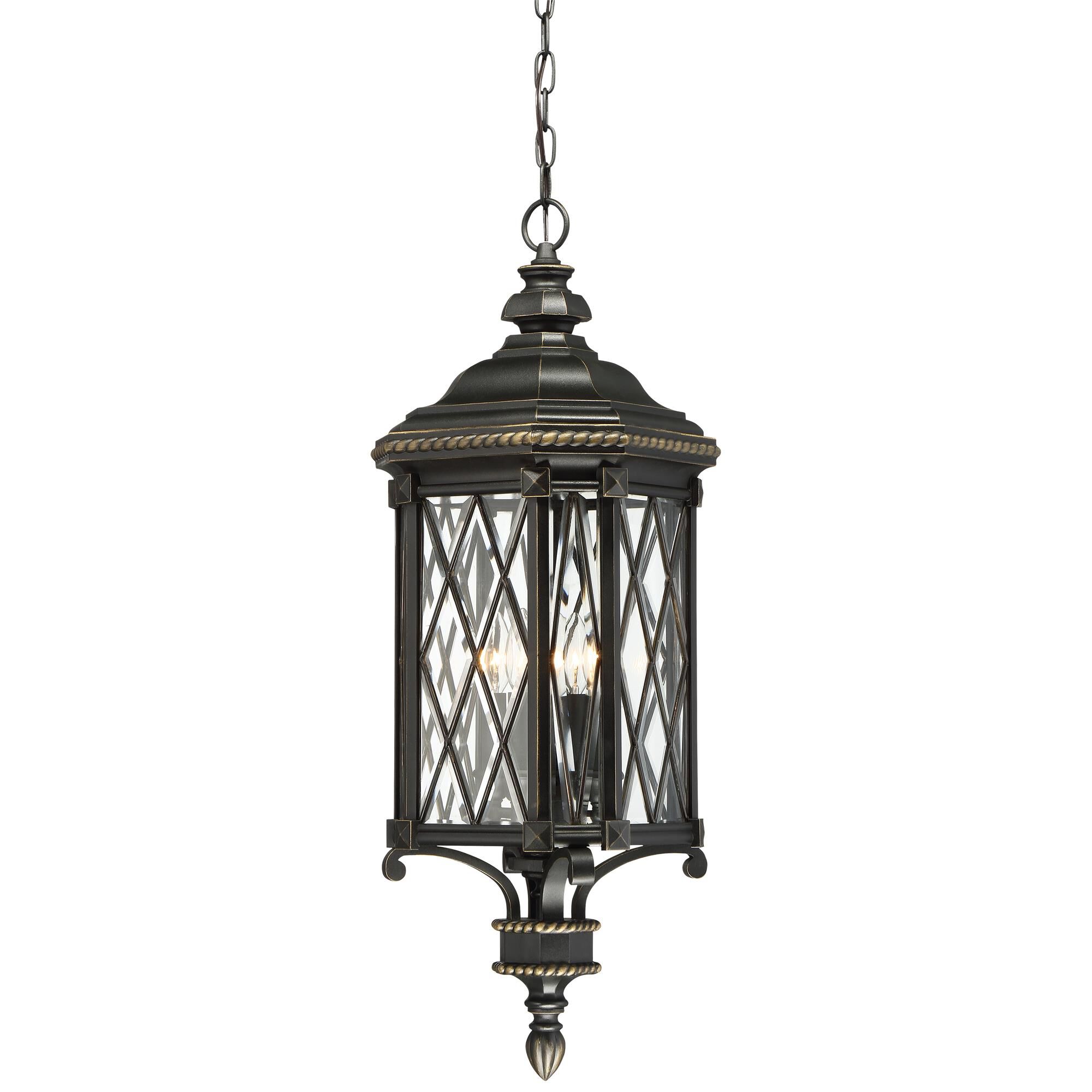 Shown in Black W/Gold Highlights finish and Clear Beveled Bound glass