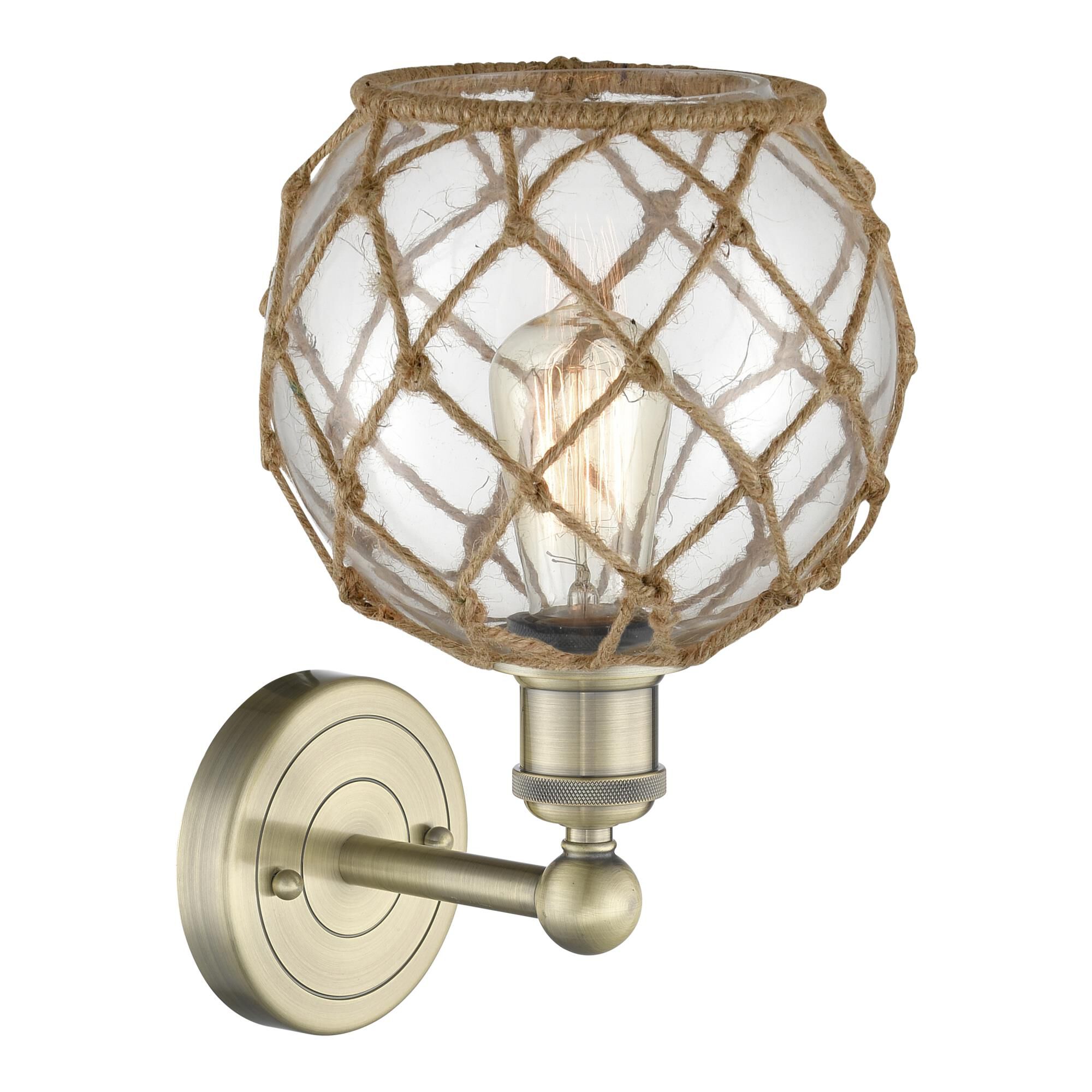 Bruno Marashlian Farmhouse Rope 12 Inch Wall Sconce by Innovations Lighting