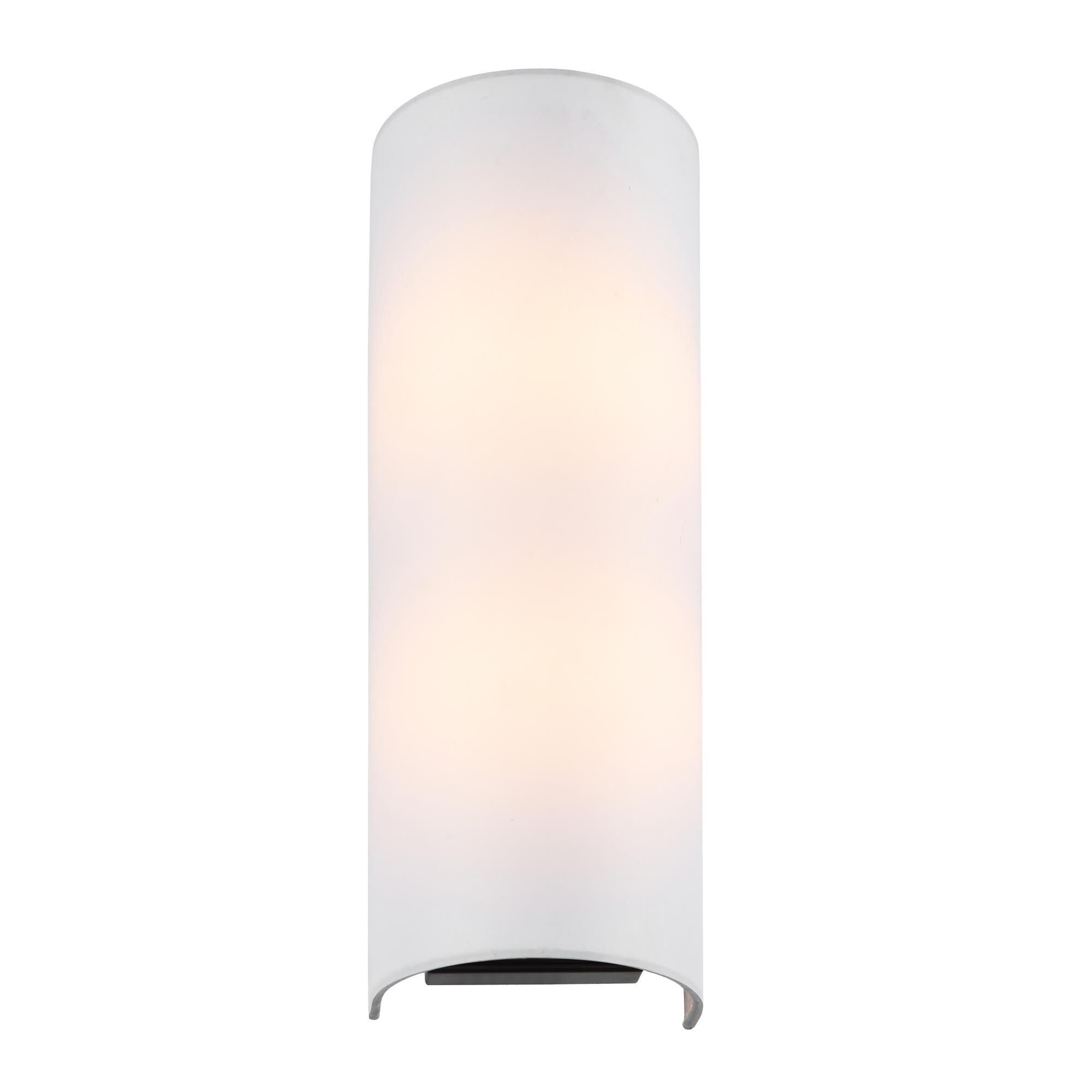 Shown in Black/Satin Brass finish and White Cotton shade