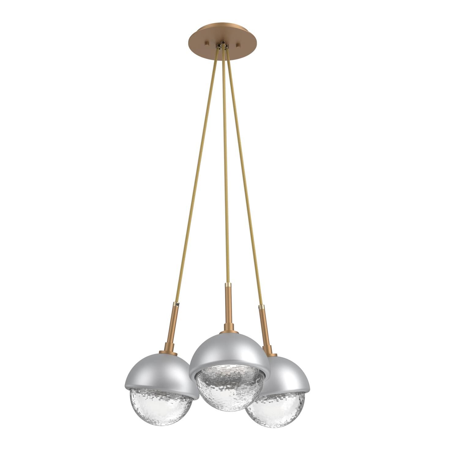 Levi Wilson Cabochon 13 Inch Multi Pendant Light by Hammerton Studio
