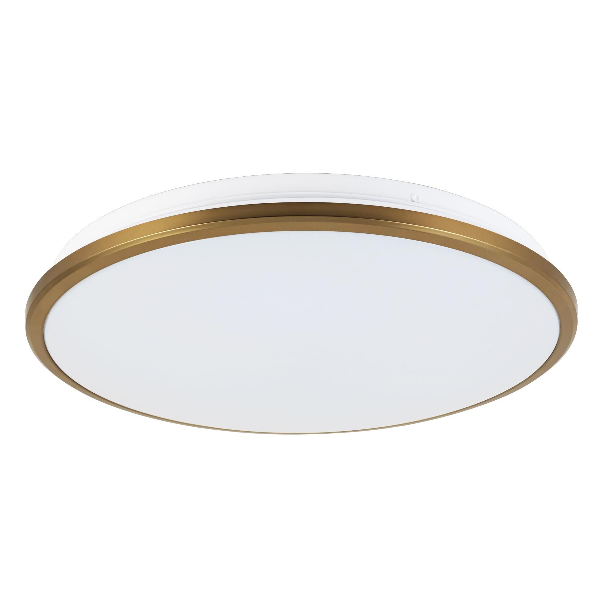 Shown in Brushed Gold finish and Frosted Acrylic Diffuser glass