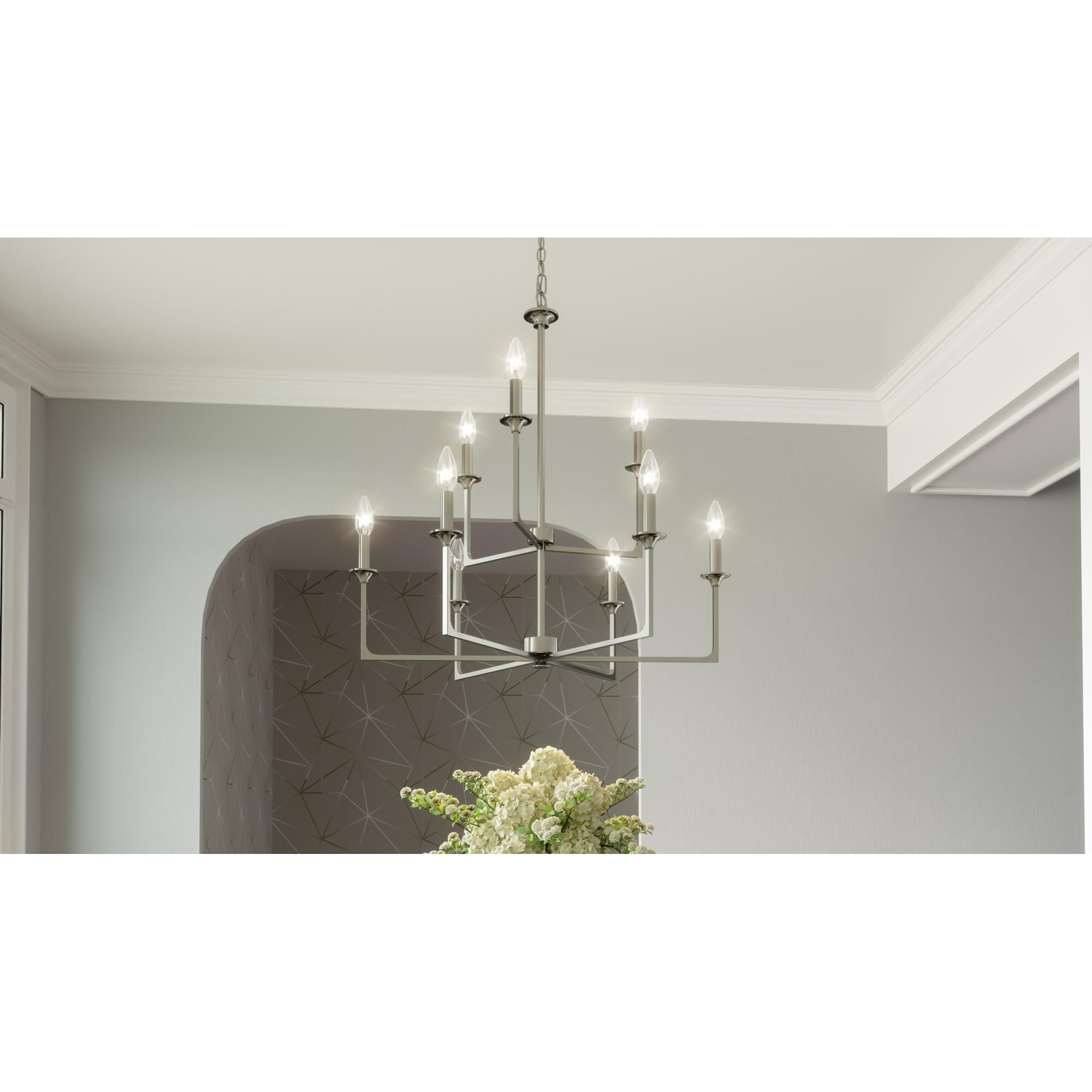 Shown in Brushed Nickel finish