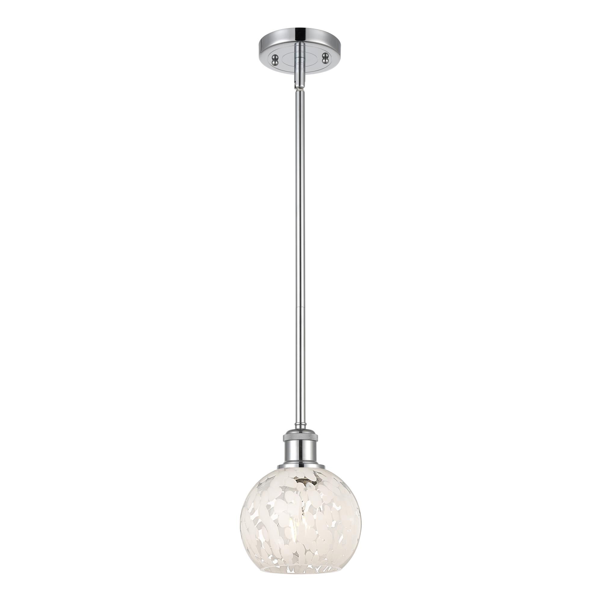 Bruno Marashlian White Mouchette 6 Inch Mini Pendant by Innovations Lighting