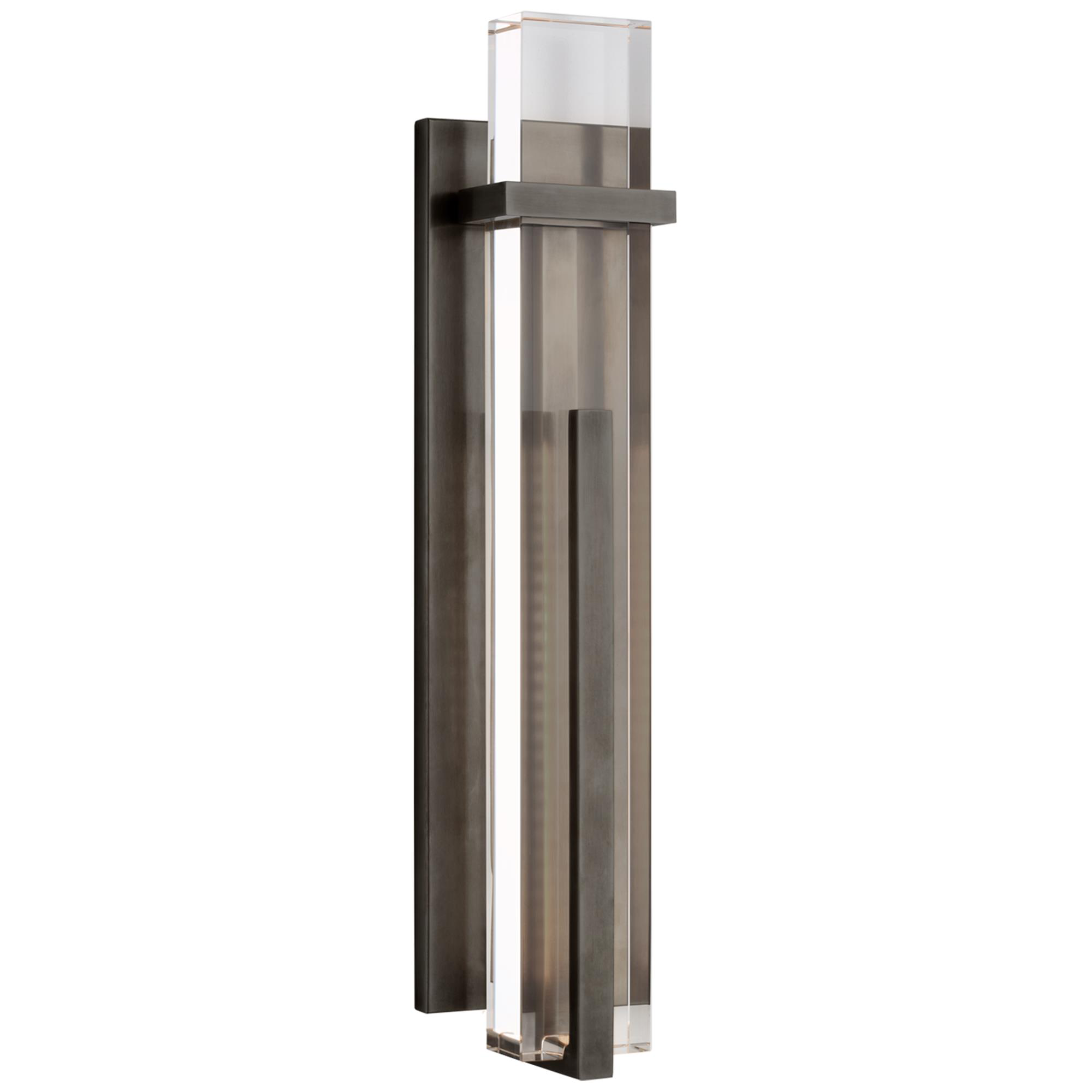 Shown in Bronze finish and Crystal shade