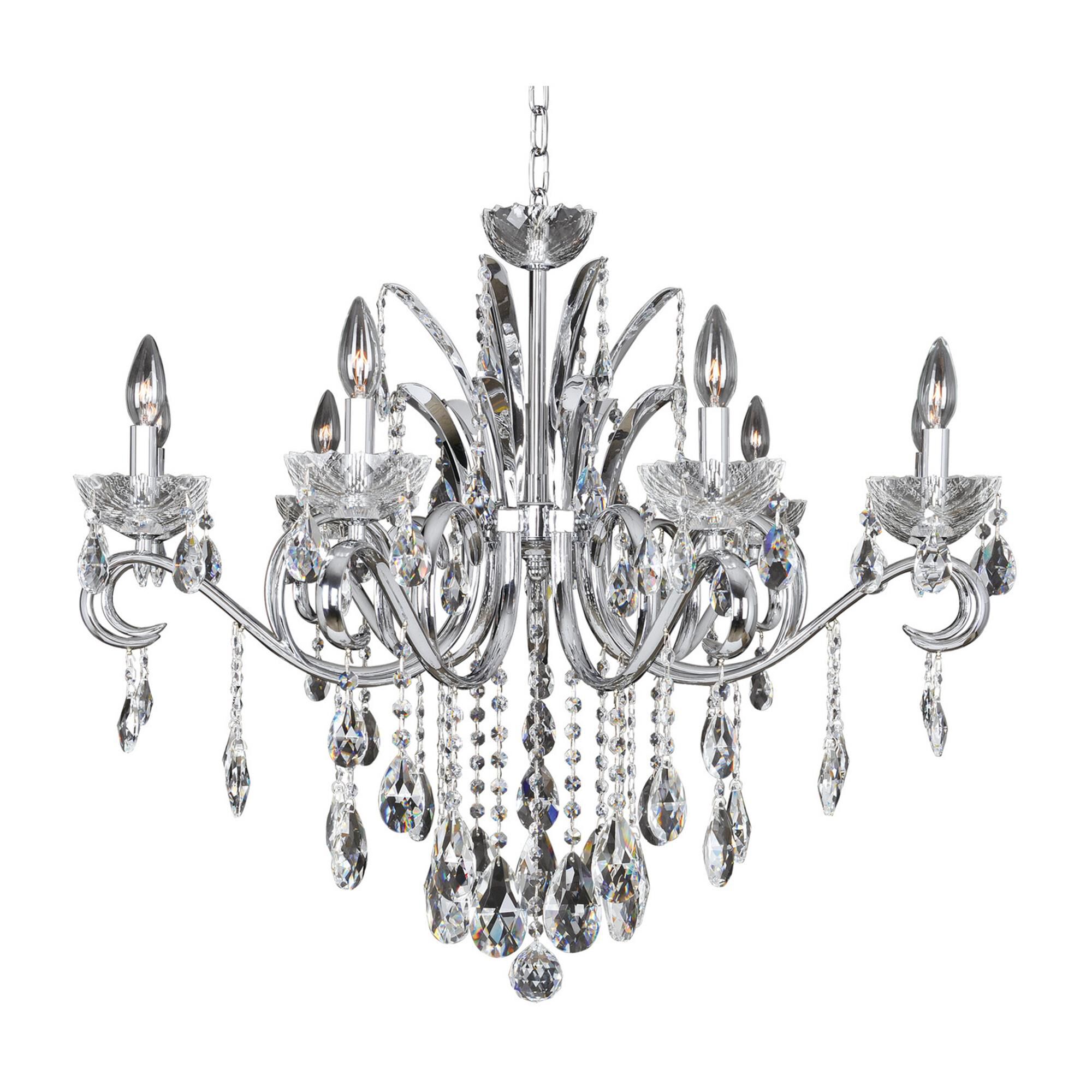 Shown in Chrome finish and Firenze Clear crystal