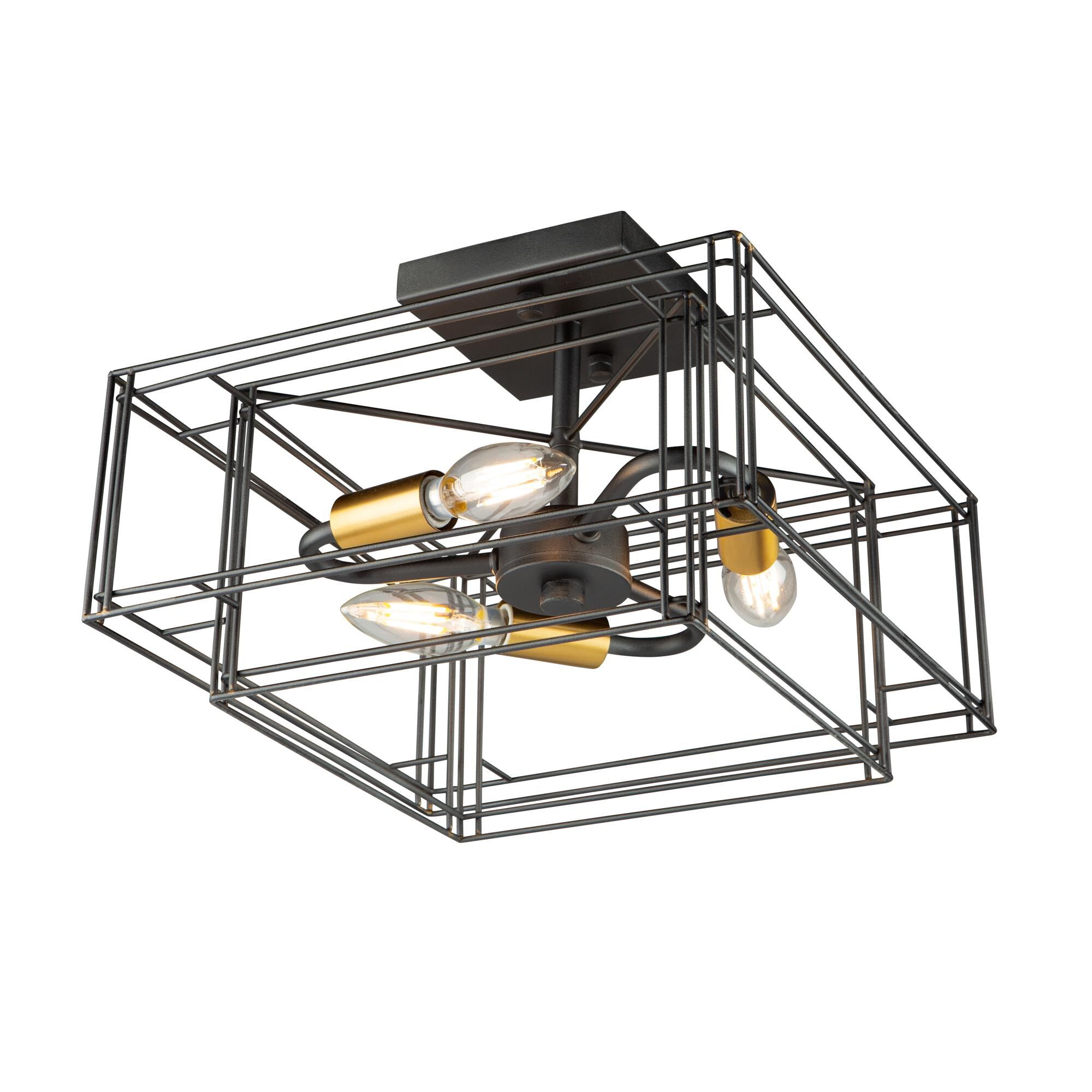 Artisan 12 Inch 3 Light Semi Flush Mount by Artcraft