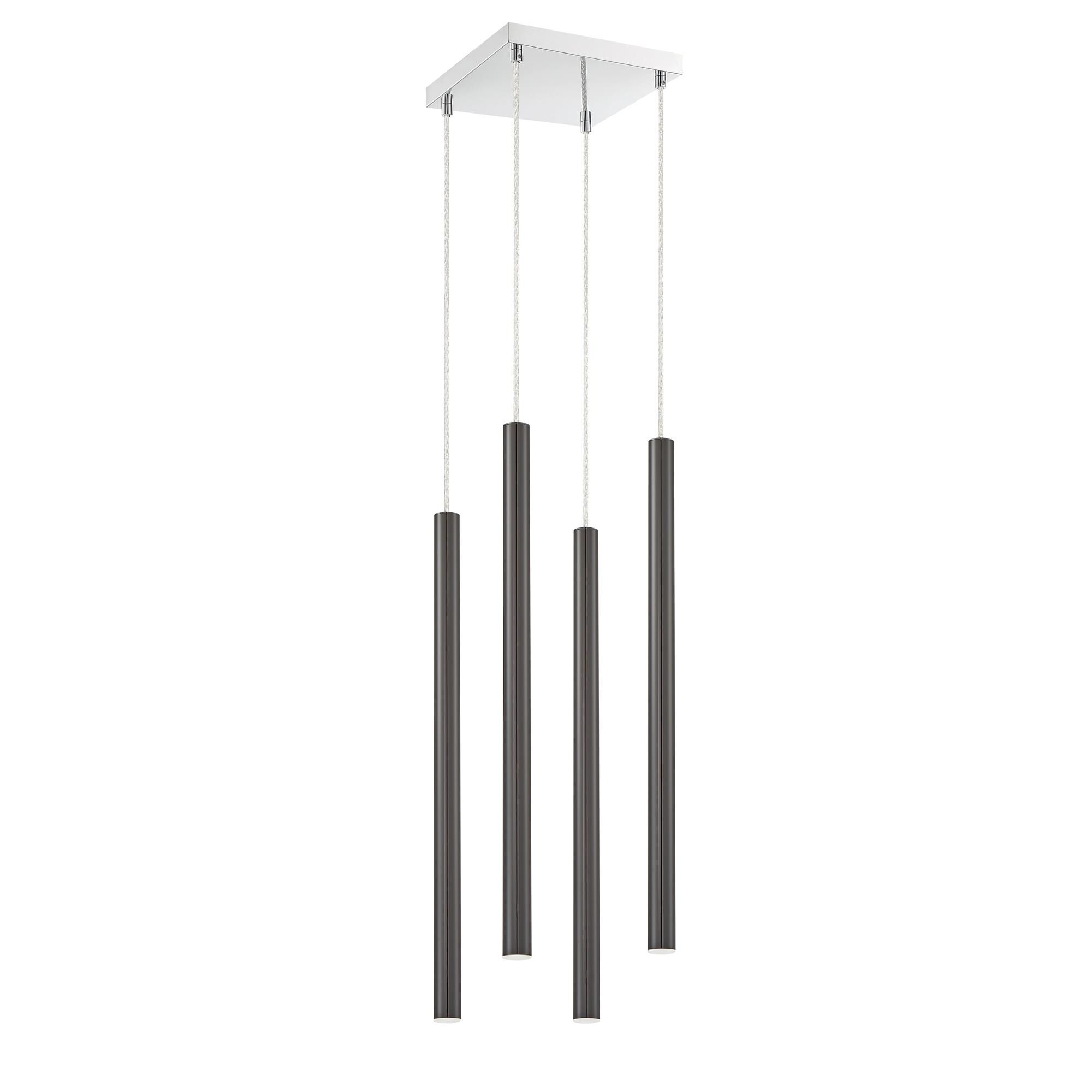Shown in Chrome finish and Steel glass and Steel shade