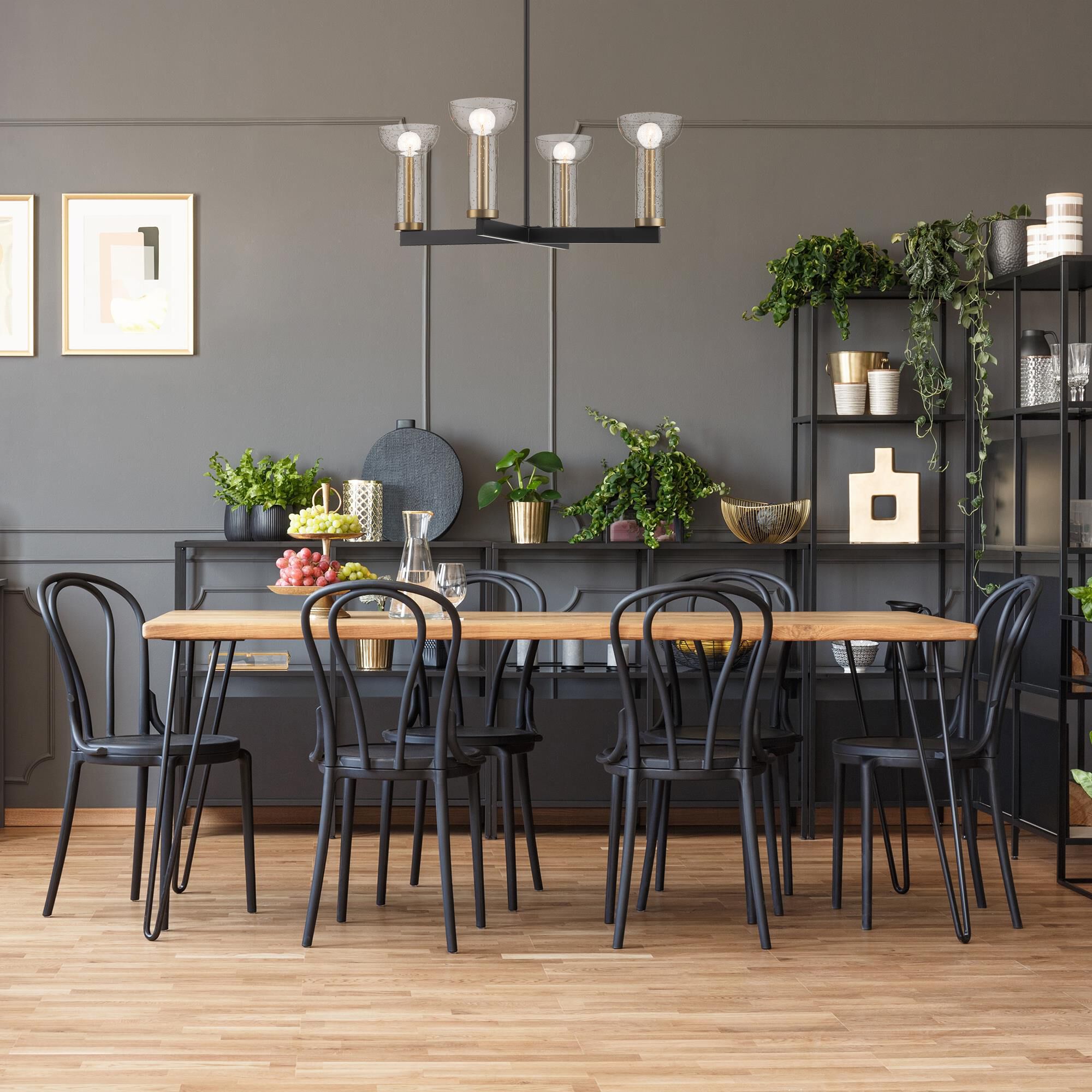 Nova 25 Inch 4 Light Chandelier by Designers Fountain