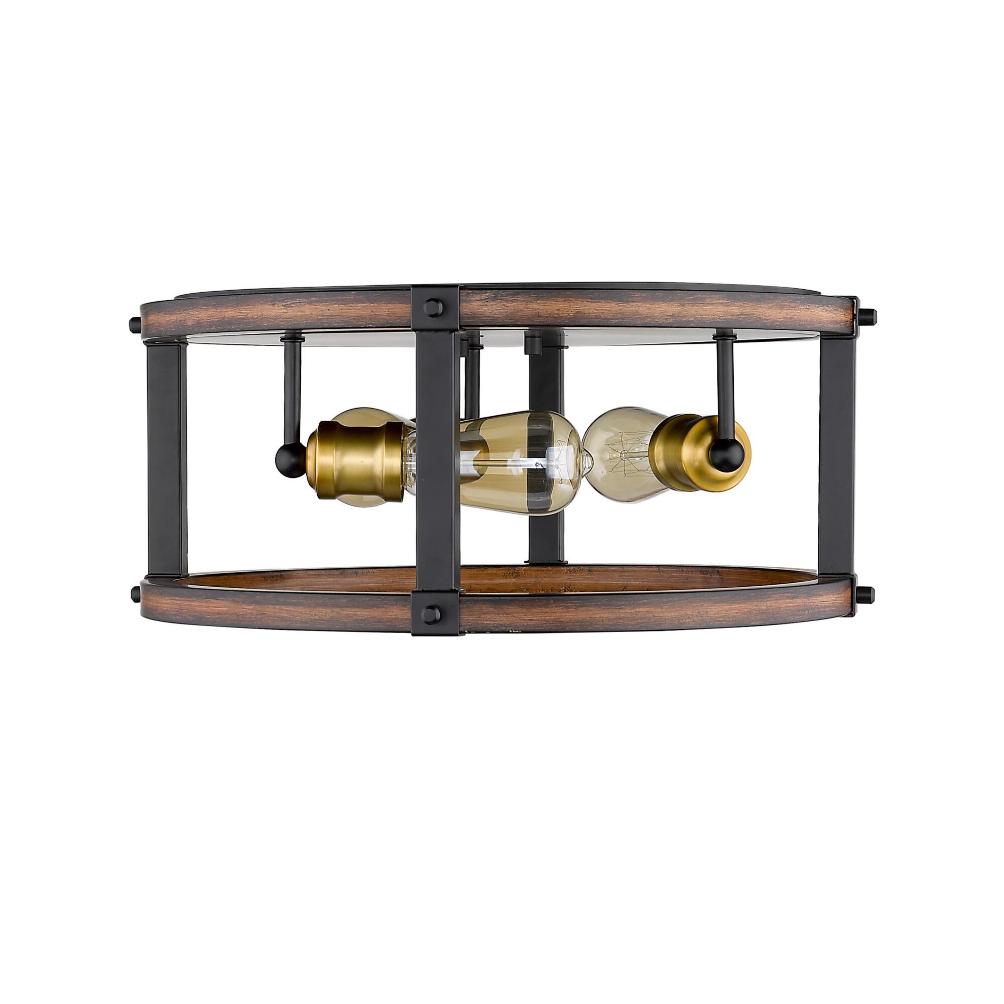 Shown in Rustic Mahogany finish and --- glass and --- shade