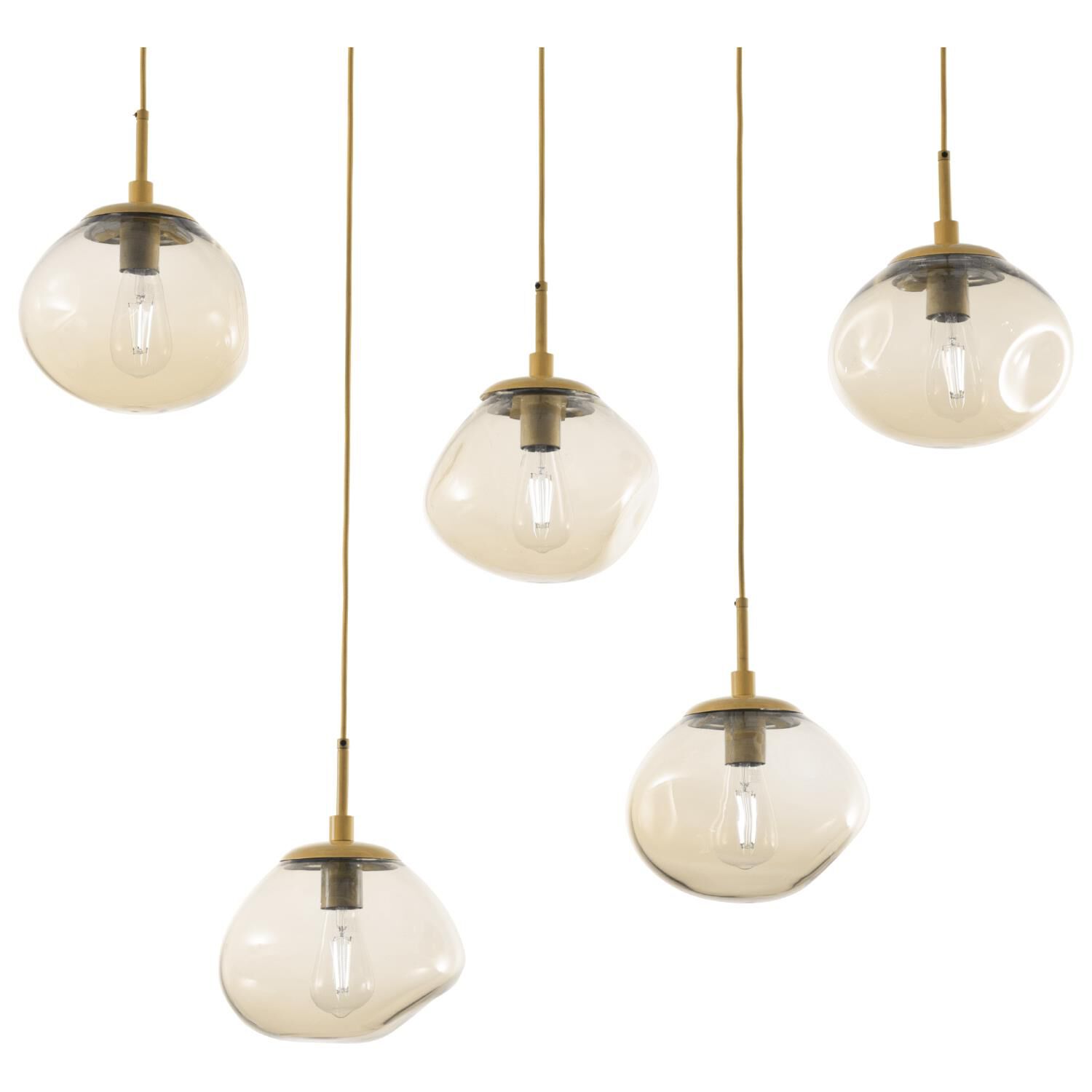 Levi Wilson Nebula 42 Inch 5 Light Linear Suspension Light by Hammerton Studio