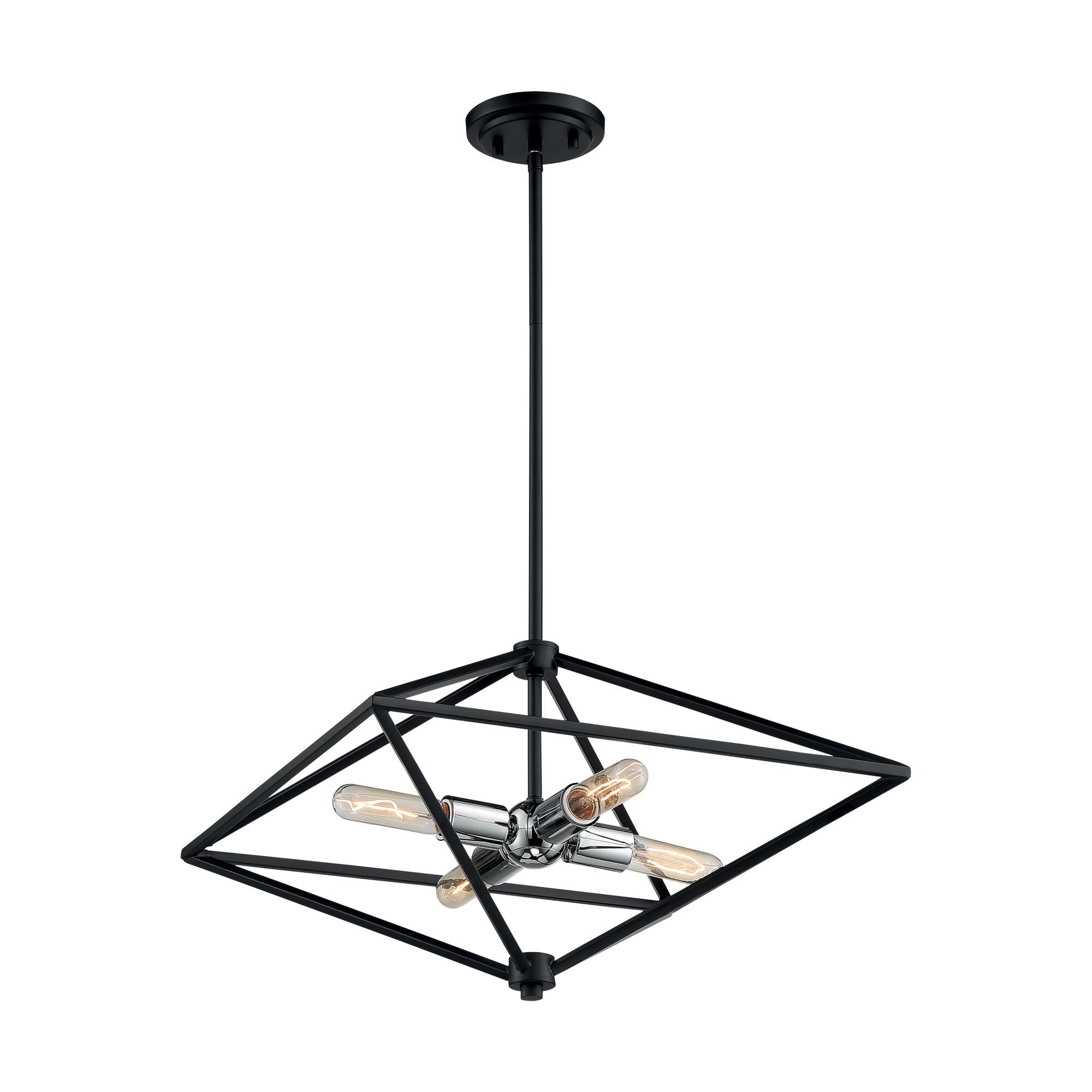 Legend 19 Inch 4 Light Mini Chandelier by Nuvo Lighting