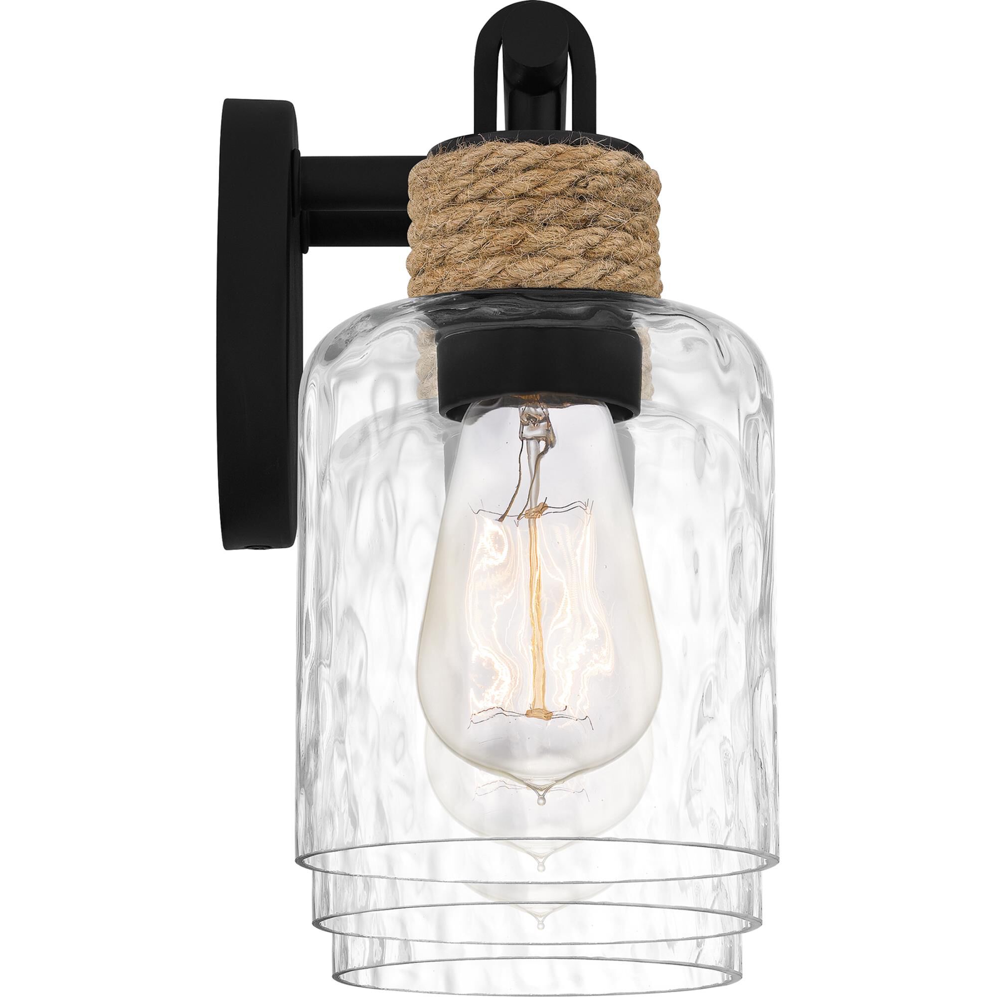 Shown in Matte Black finish and Clear Water glass