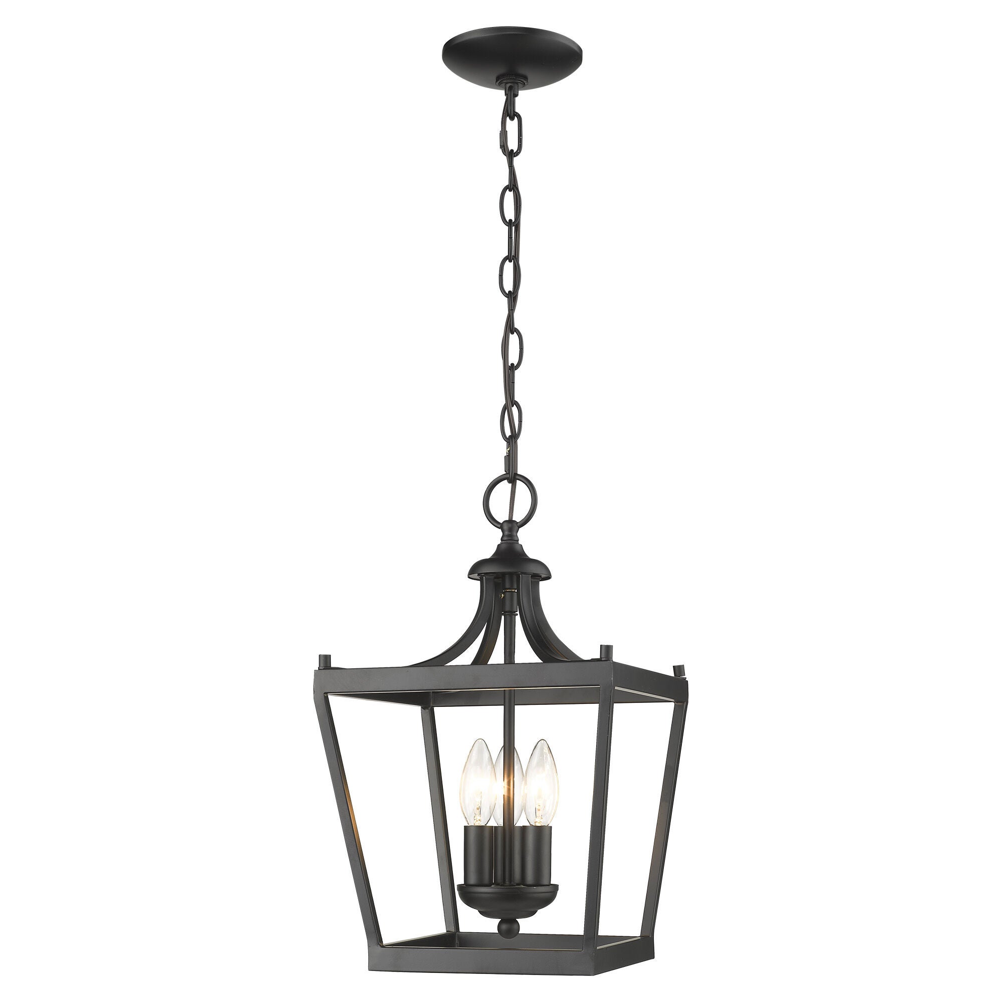 Shown in Matte Black finish and -- glass and -- shade