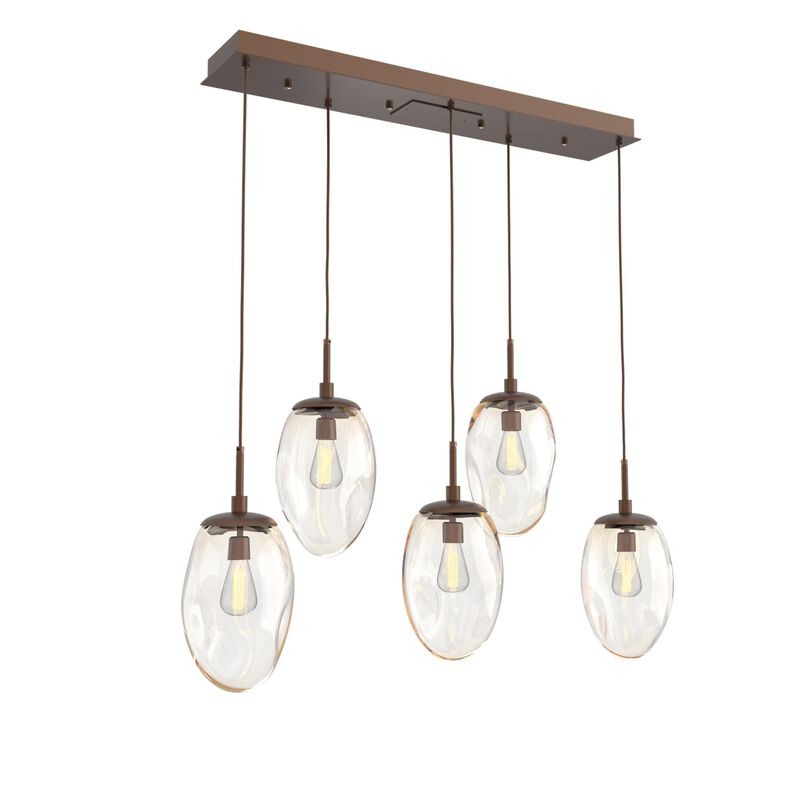 Levi Wilson Nebula 39 Inch 5 Light Linear Suspension Light by Hammerton Studio