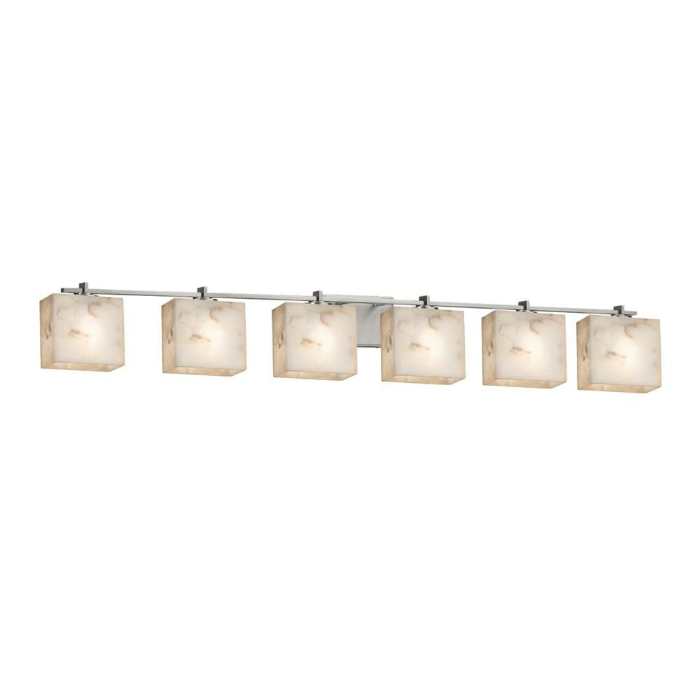 Alabaster Rocks! - Era 55 Inch 6 Light Bath Vanity Light by Justice Design Group