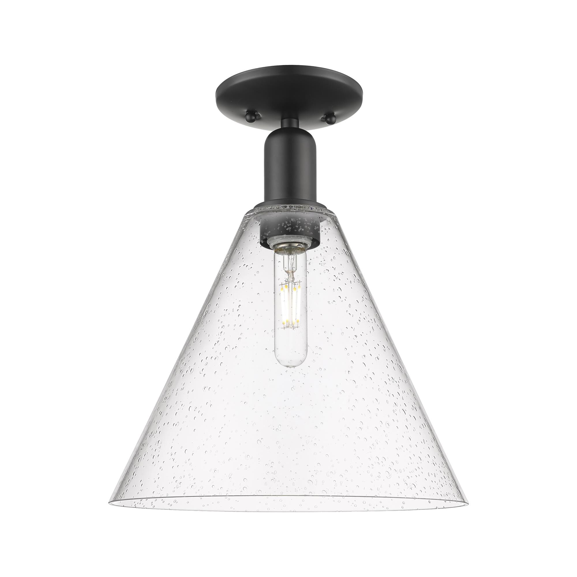 Bruno Marashlian Berkshire Glass 12 Inch Semi Flush Mount by Innovations Lighting