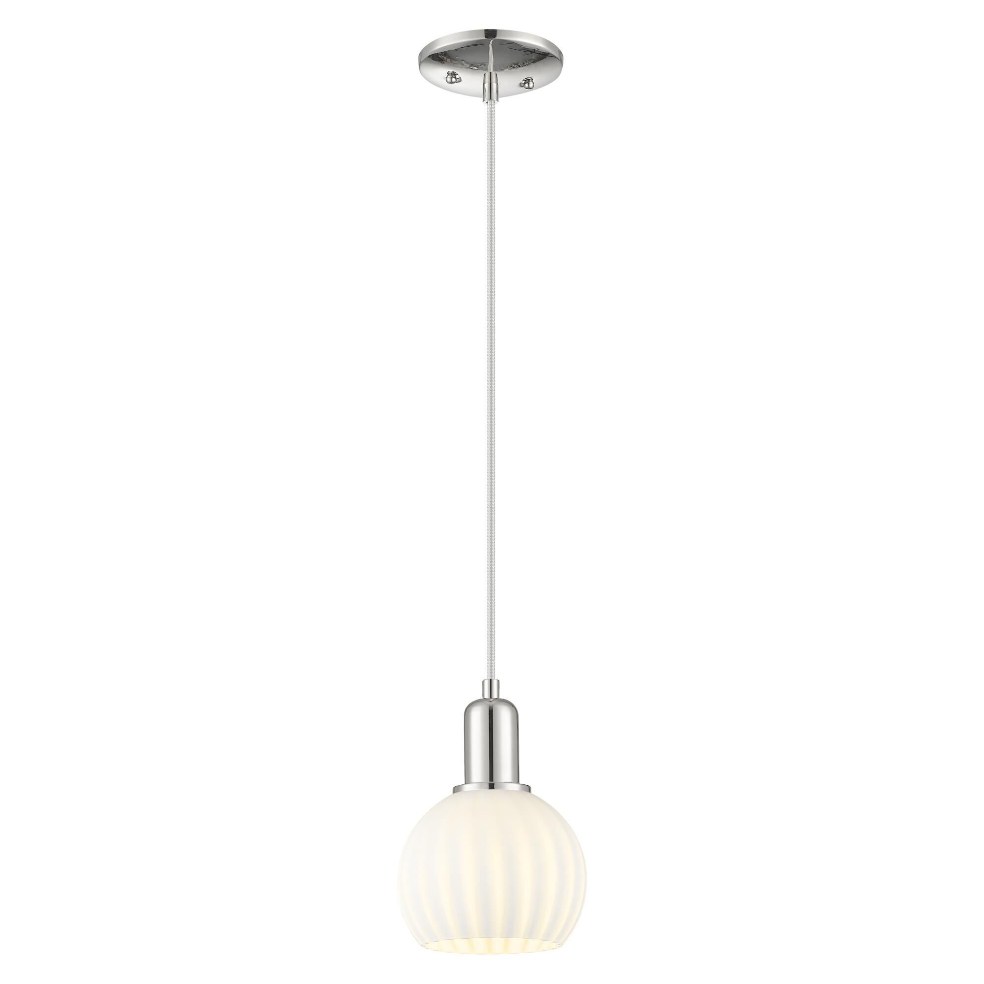 Bruno Marashlian White Venetian 6 Inch Mini Pendant by Innovations Lighting
