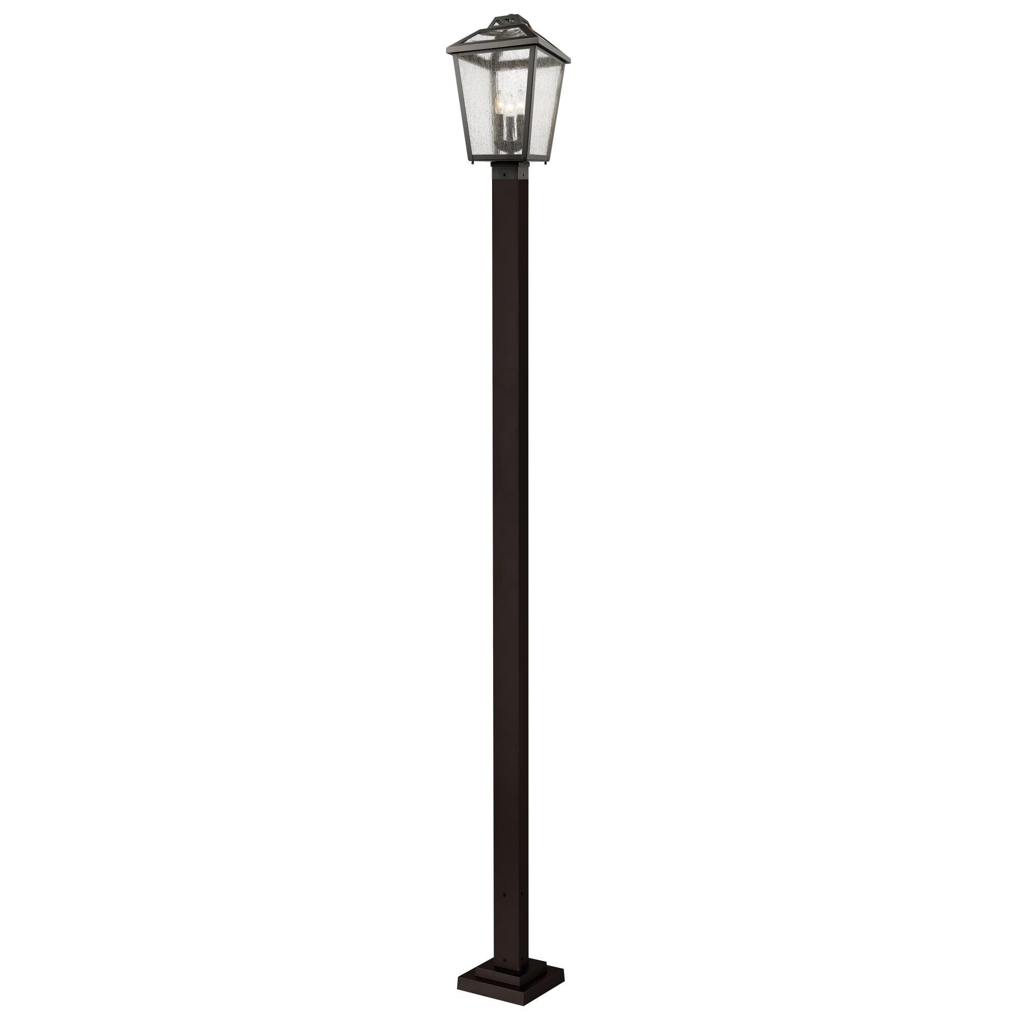Shown in Oil Rubbed Bronze finish and Glass shade