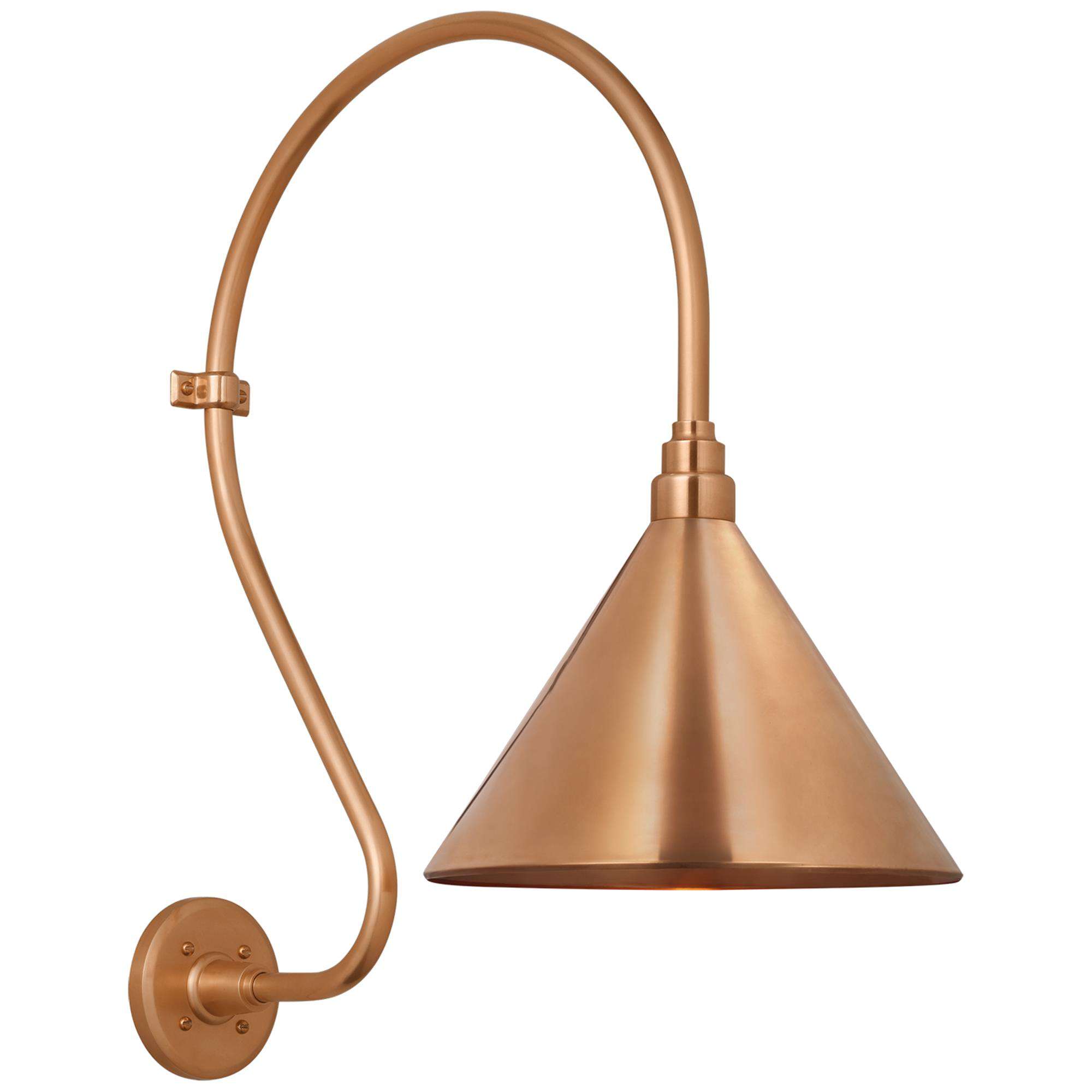 Shown in Soft Copper finish and Copper shade
