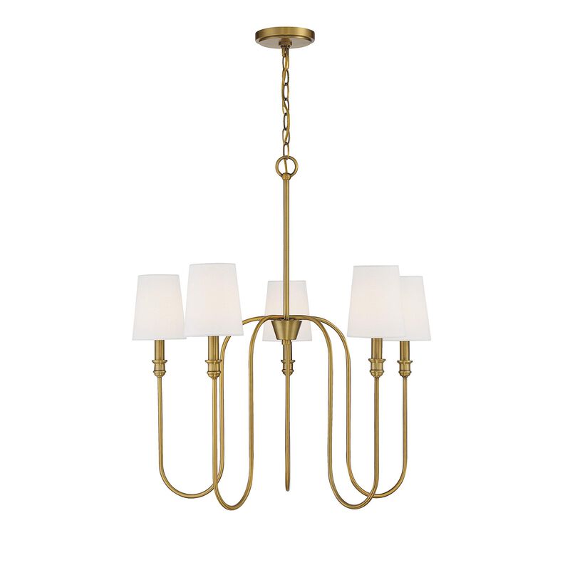 27 Inch 5 Light LED Chandelier by Meridian Lighting