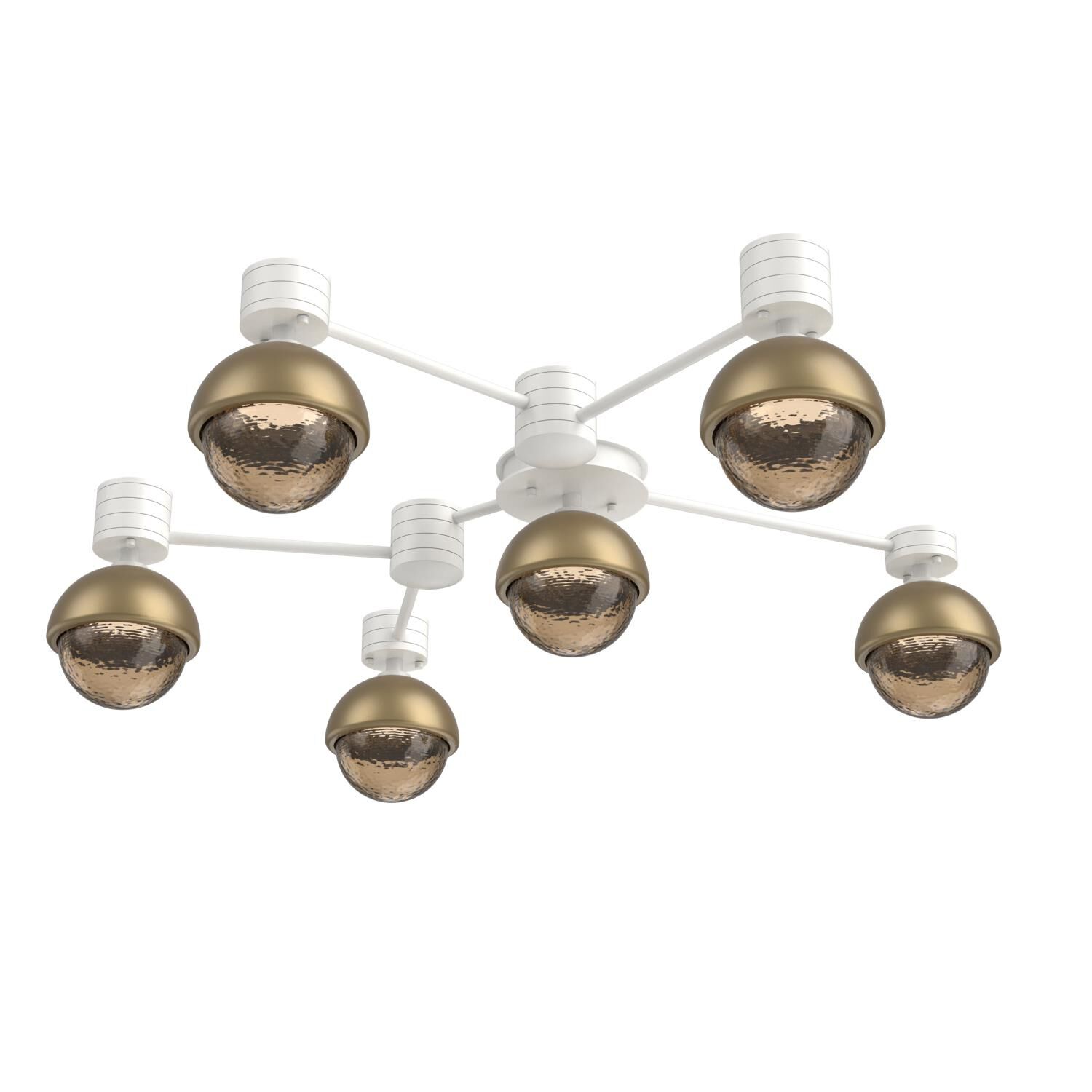 Levi Wilson Cabochon 42 Inch Flush Mount by Hammerton Studio