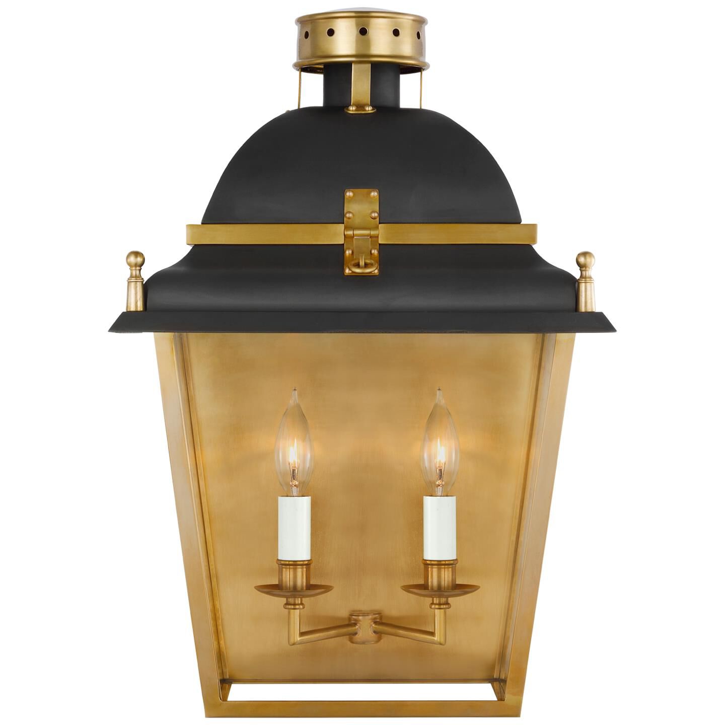Shown in Black and Antique-Burnished Brass finish