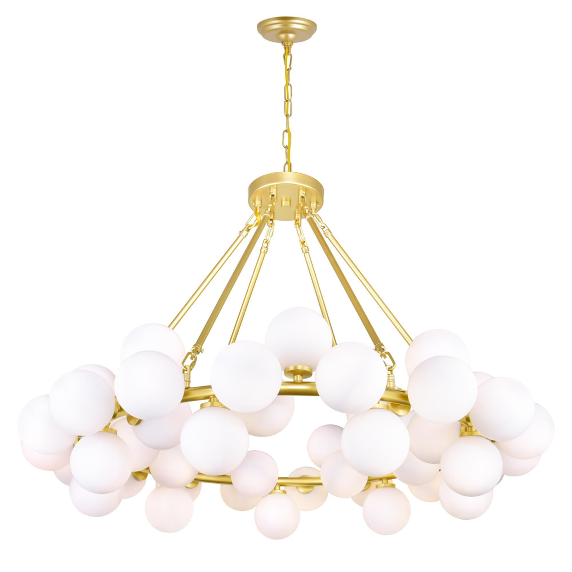 Arya 39 Inch 45 Light LED Chandelier by CWI Lighting