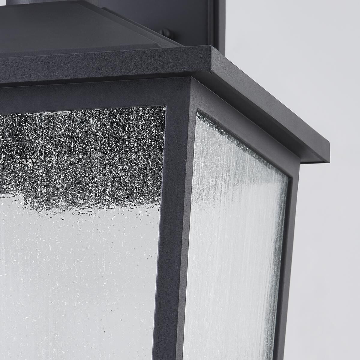 Shown in Textured Black finish and Clear shade