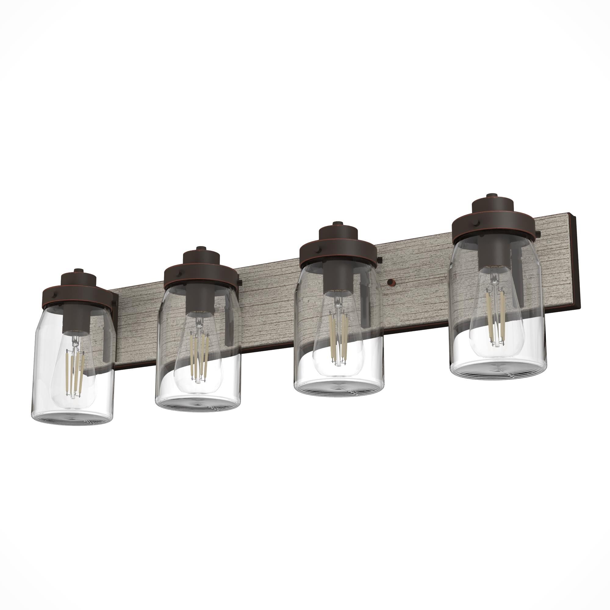 Devon Park 30 Inch 4 Light Bath Vanity Light by Hunter Fan