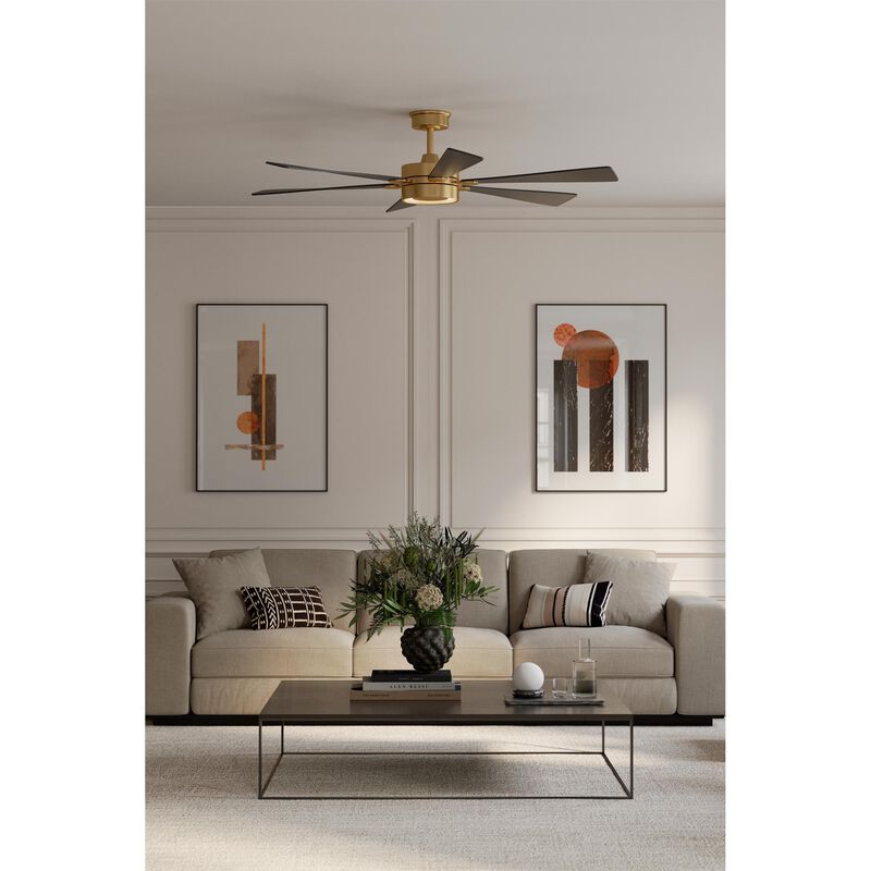 Brenix 60 Inch Ceiling Fan with Light Kit by Minka Aire