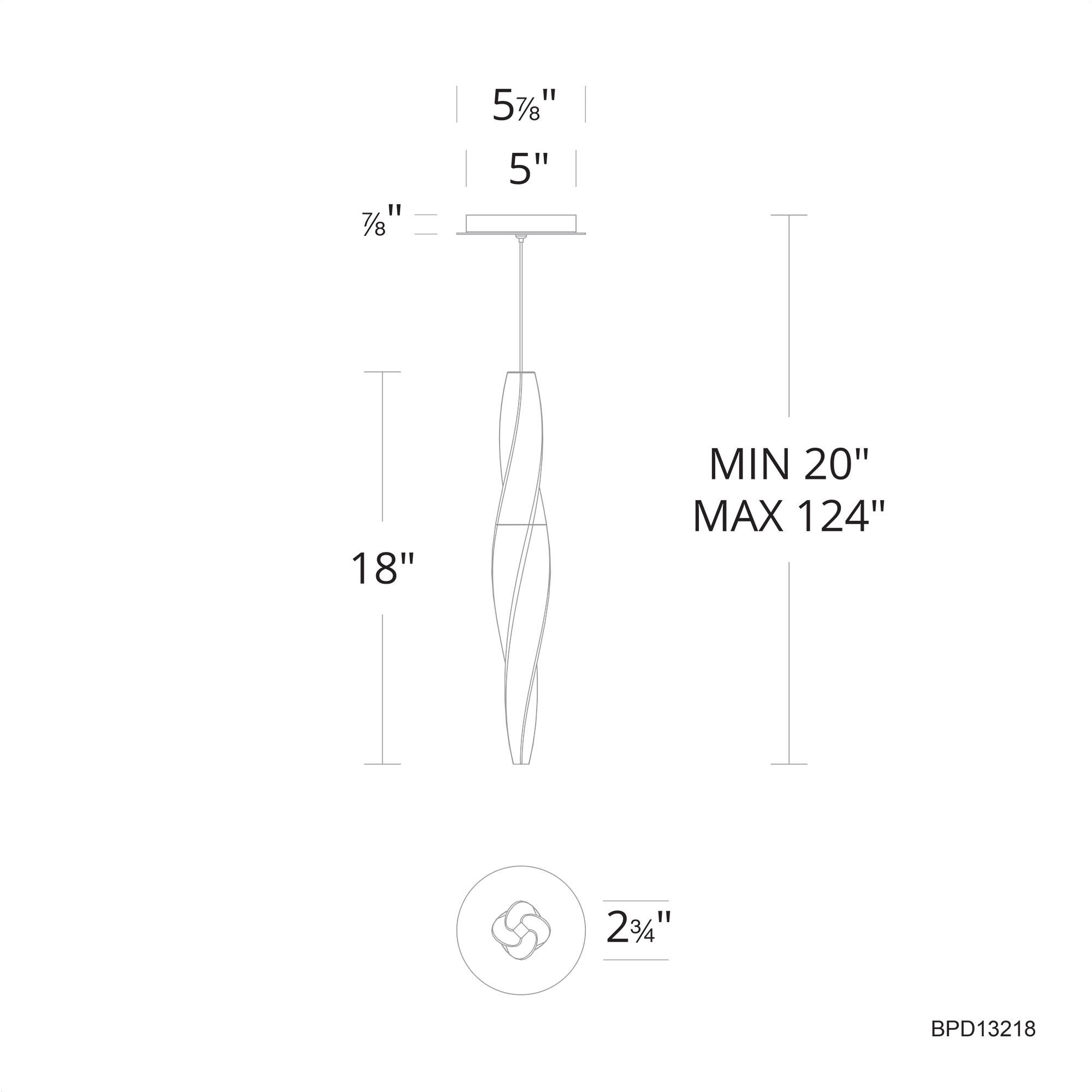 Schonbek Beyond Kindjal 2 Inch LED Mini Pendant