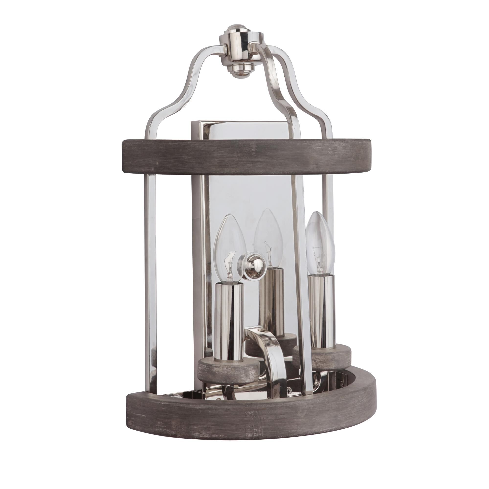 Shown in Polished Nickel/Greywood finish