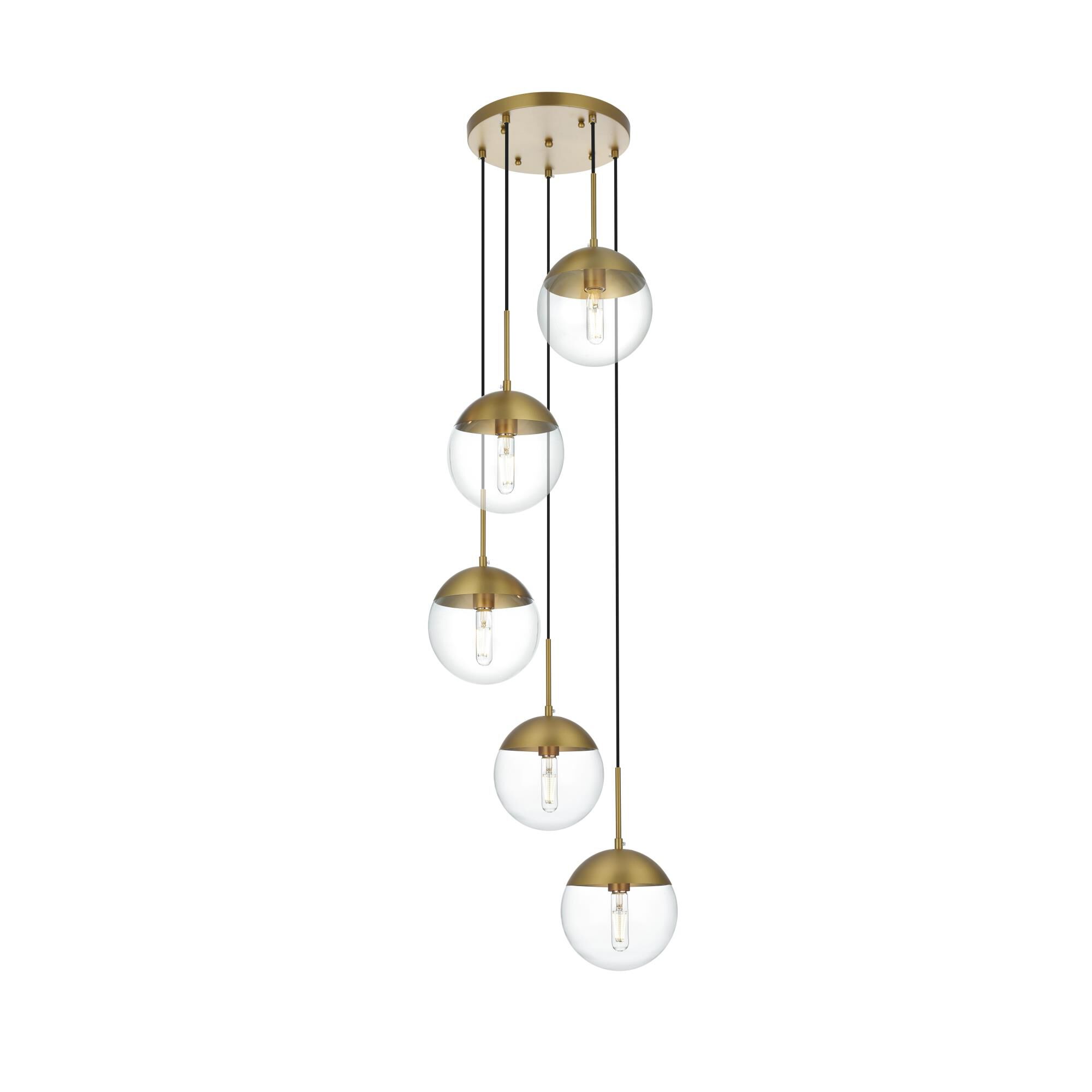 Eclipse 18 Inch Multi Light Pendant by Elegant Lighting